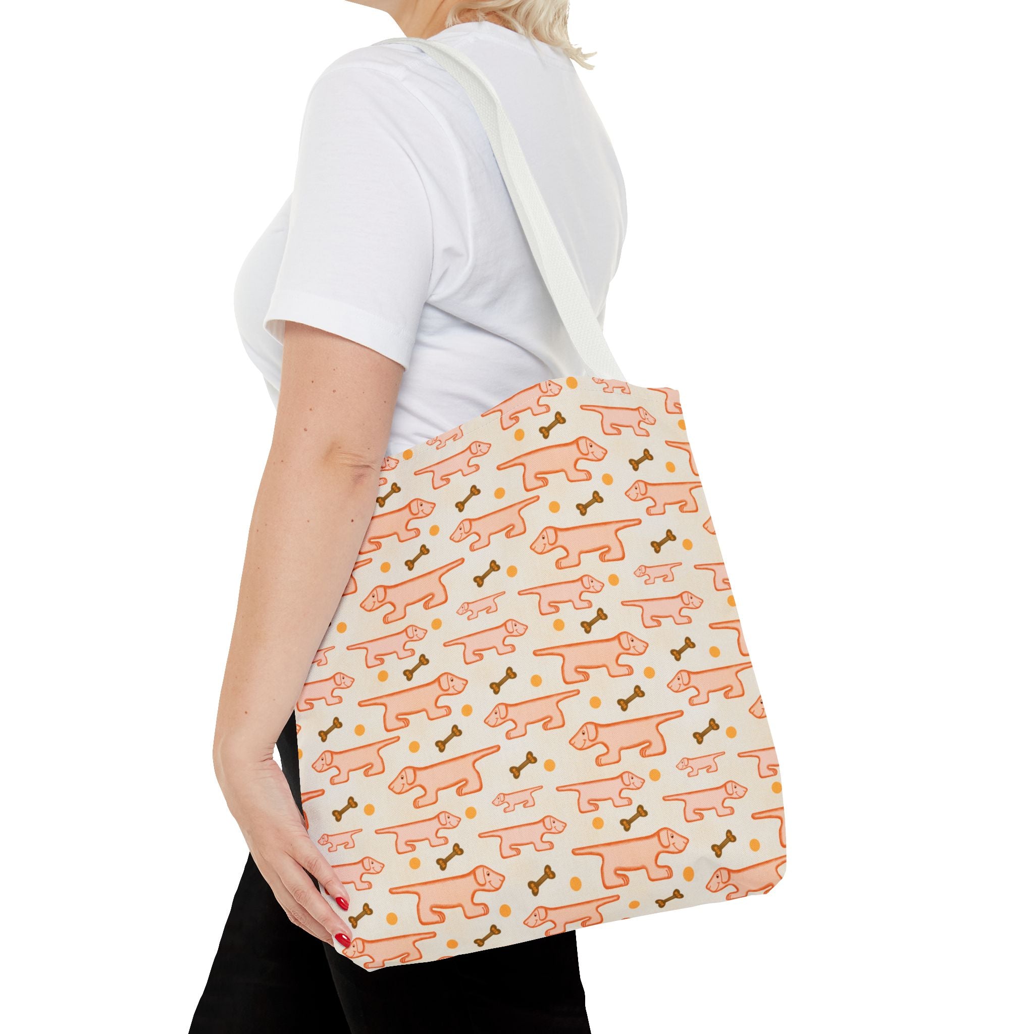Weiner Tote Bag | Cute Sausage Dog Repeat Print