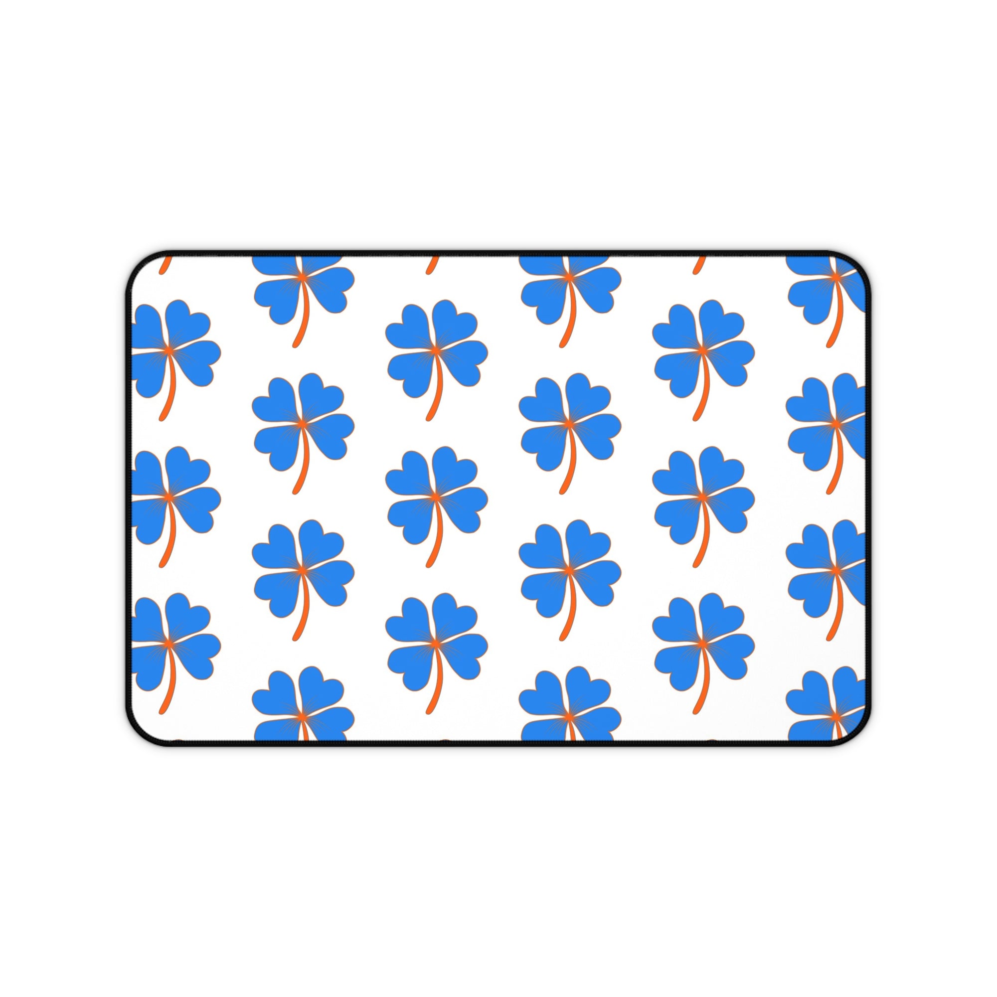 Boise Blue & Orange Desk Mat - Stylish Office Decor, Laptop Pad, Gift for Students, Home Office Accessory