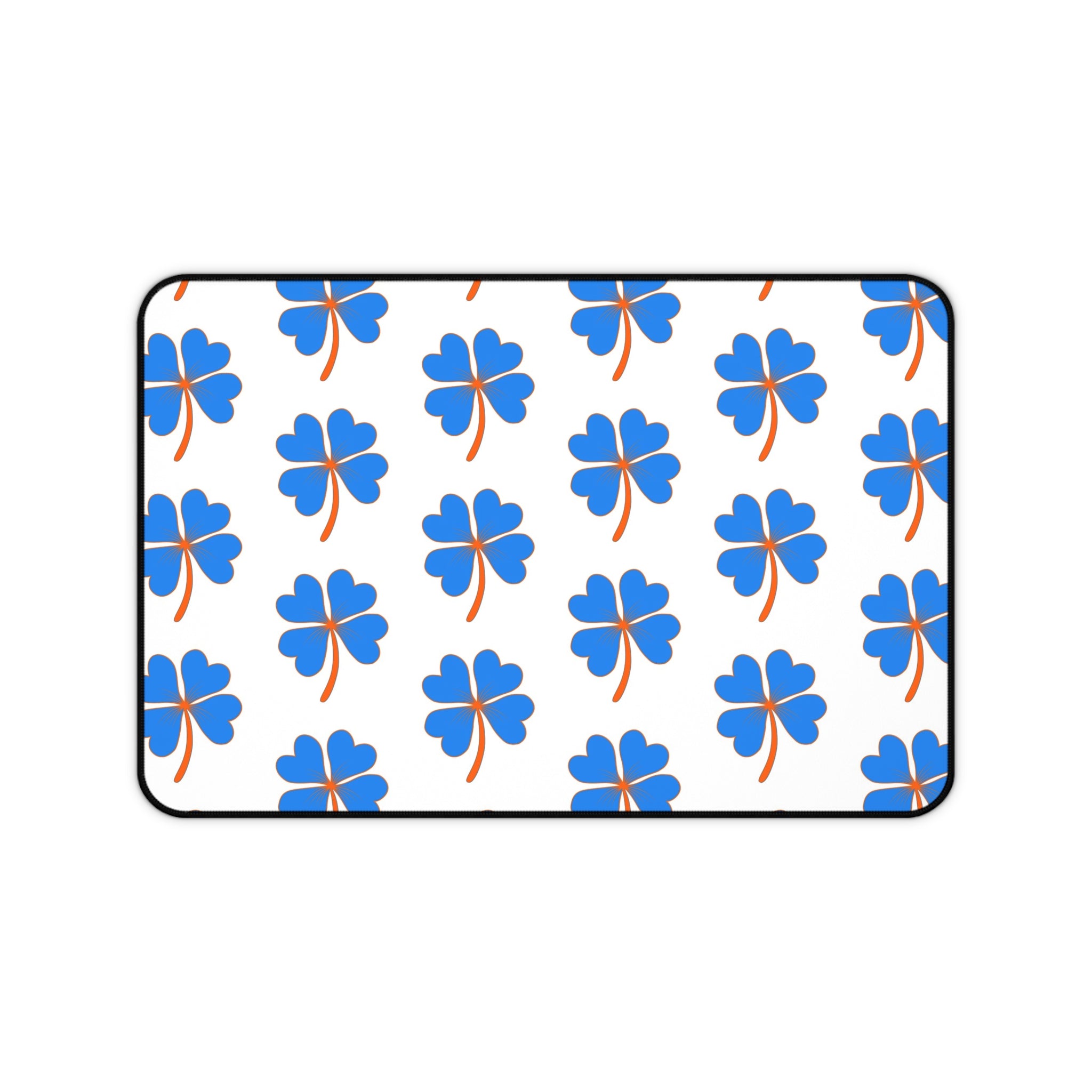 Boise Blue & Orange Desk Mat - Stylish Office Decor, Laptop Pad, Gift for Students, Home Office Accessory