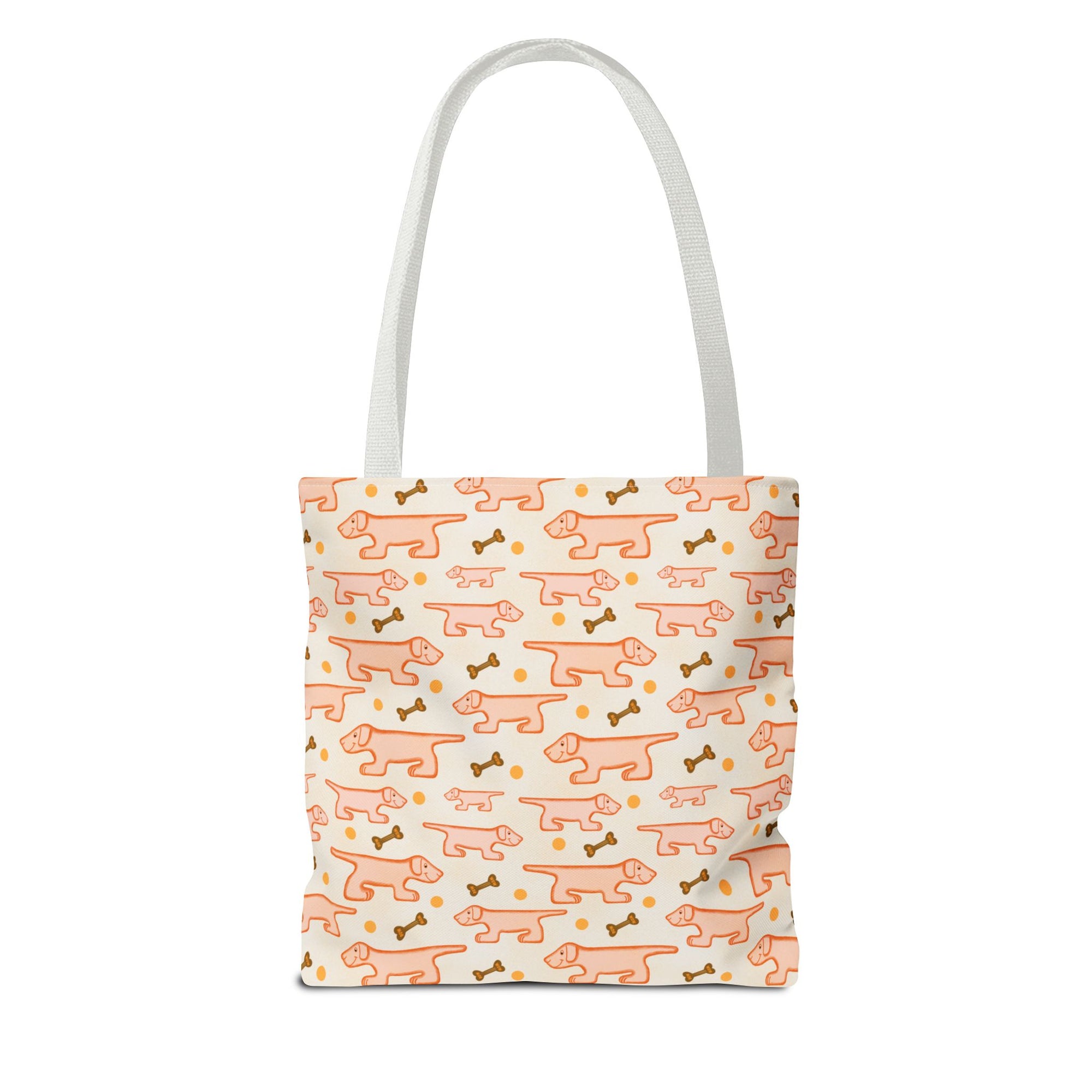 Weiner Tote Bag | Cute Sausage Dog Repeat Print