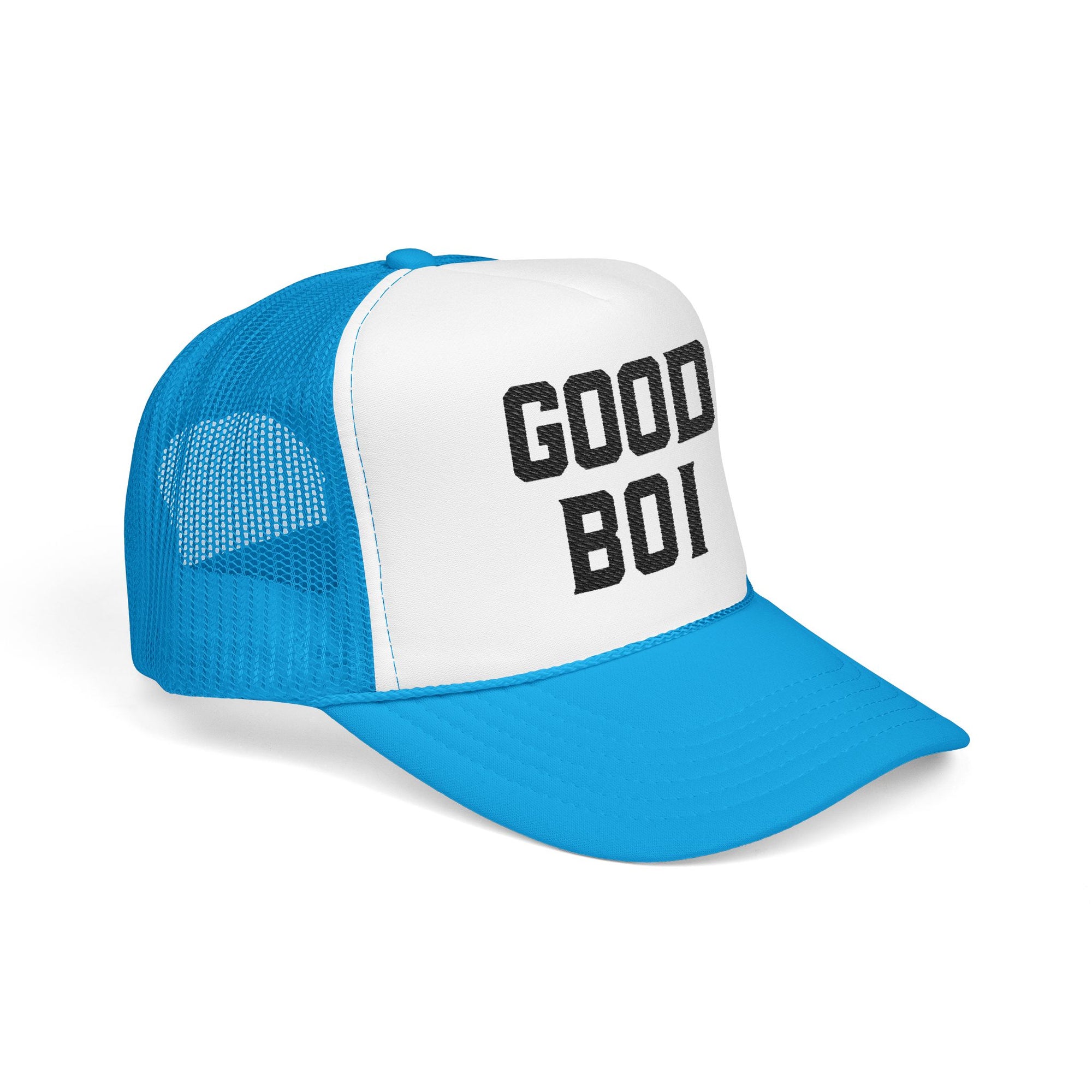 Good Boi Embroidered Foam Trucker Hat, Casual Cap, Boise Gift