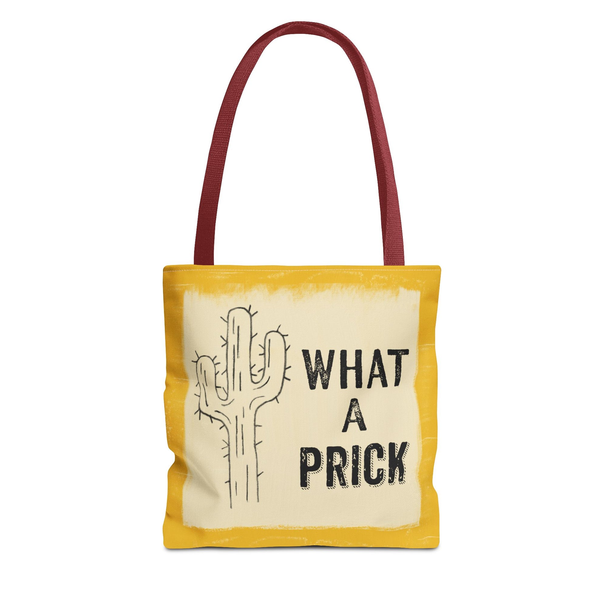 Funny Cactus Tote Bag - "What a Prick" Quirky Design for Everyday Use