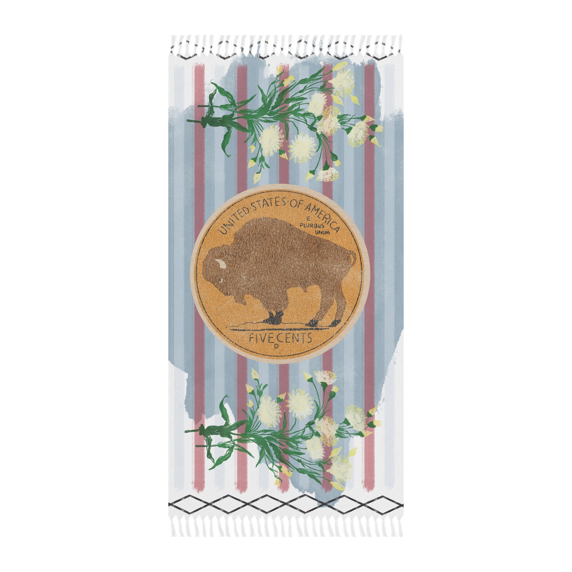 Buffalo Nickel Boho Beach Cloth