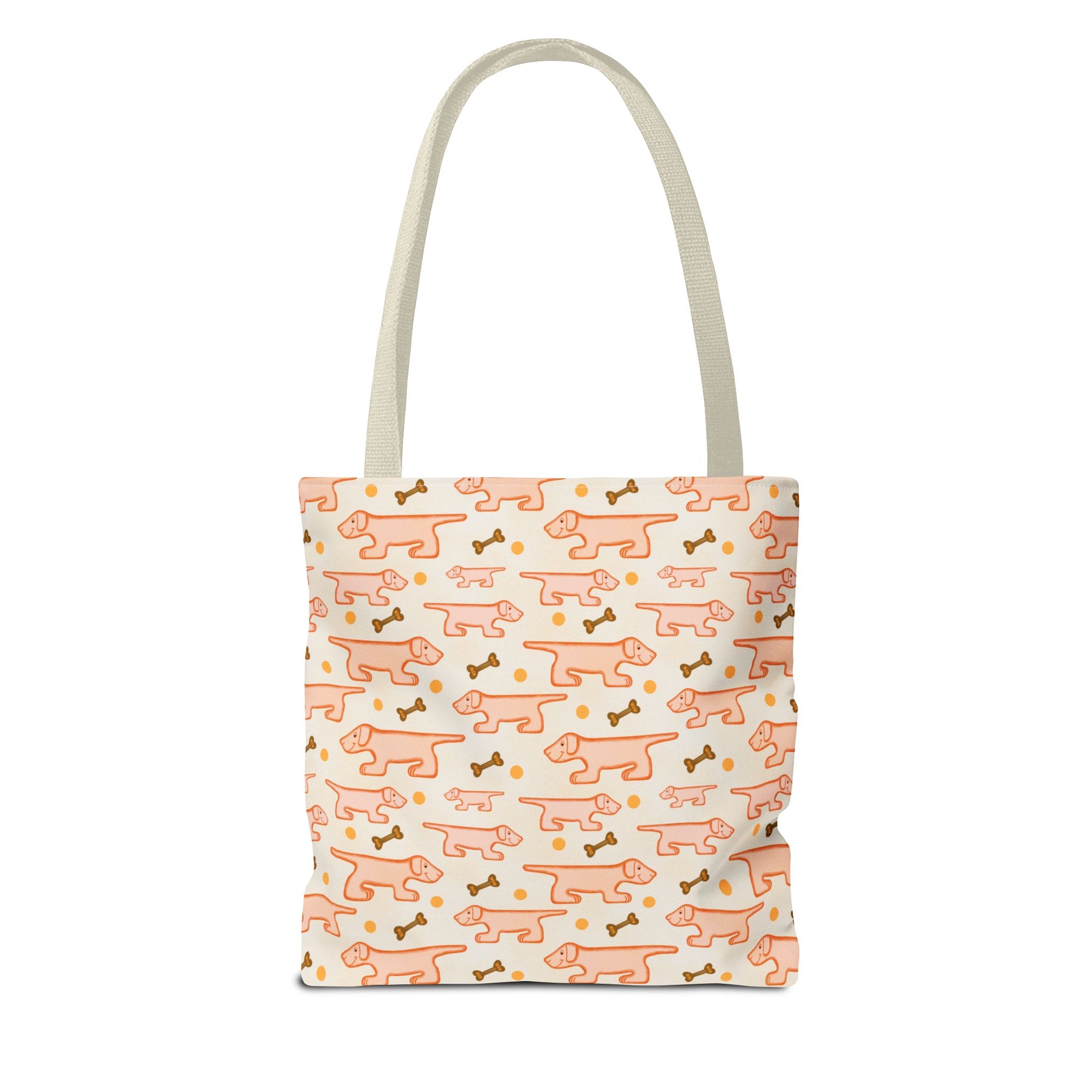 Weiner Tote Bag | Cute Sausage Dog Repeat Print