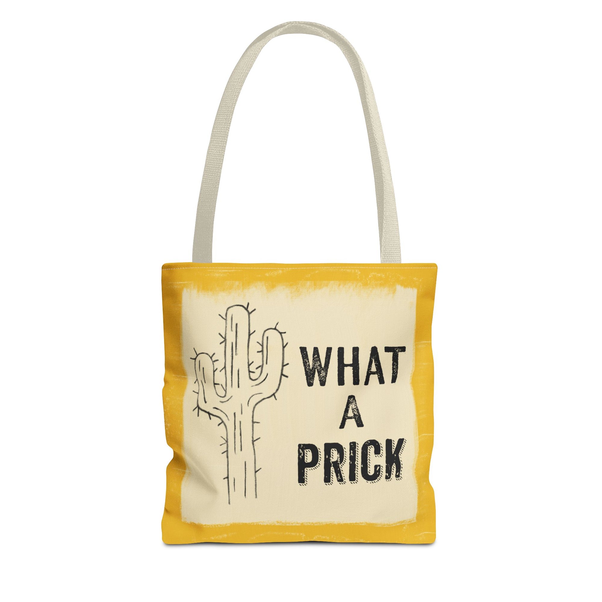 Funny Cactus Tote Bag - "What a Prick" Quirky Design for Everyday Use