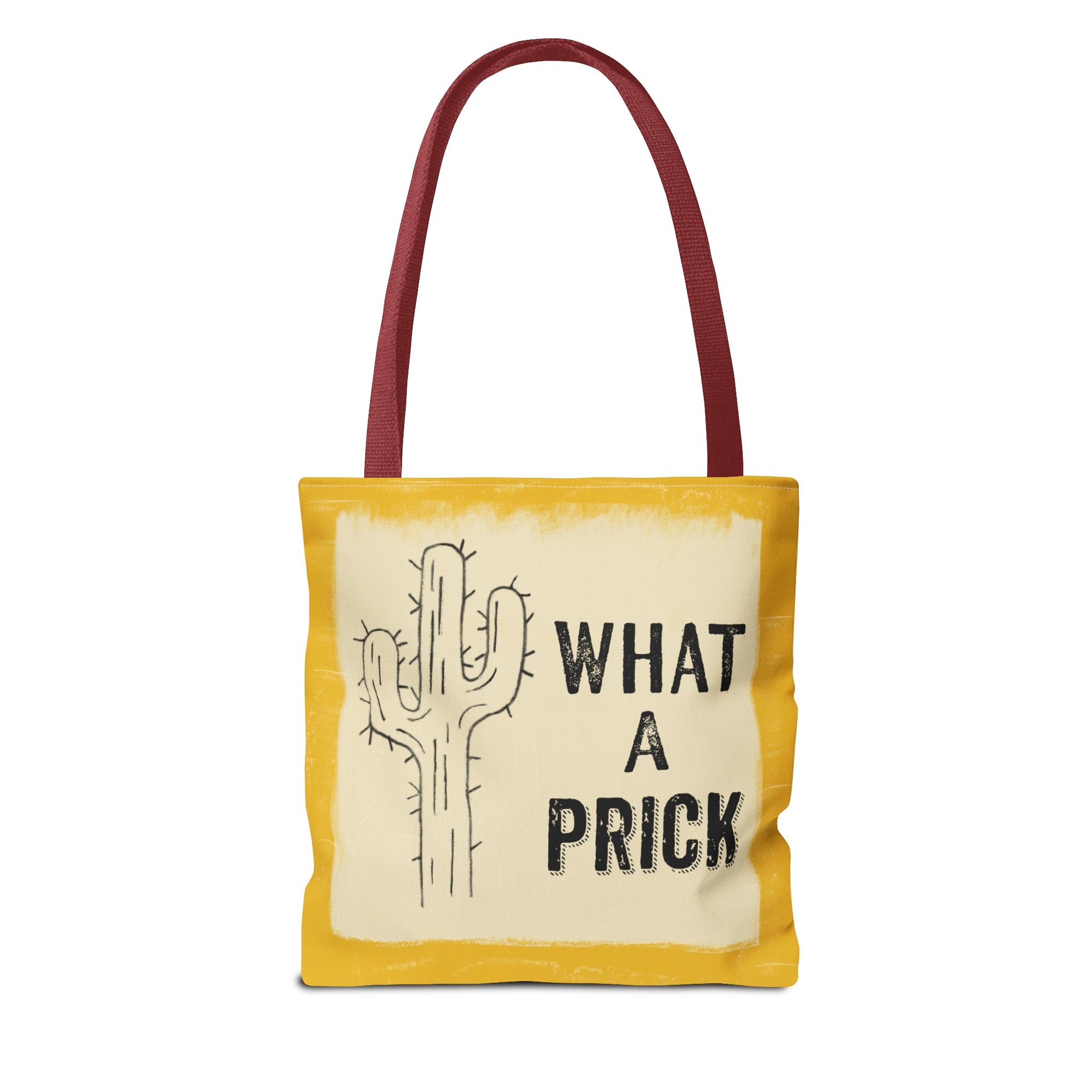 Funny Cactus Tote Bag - "What a Prick" Quirky Design for Everyday Use