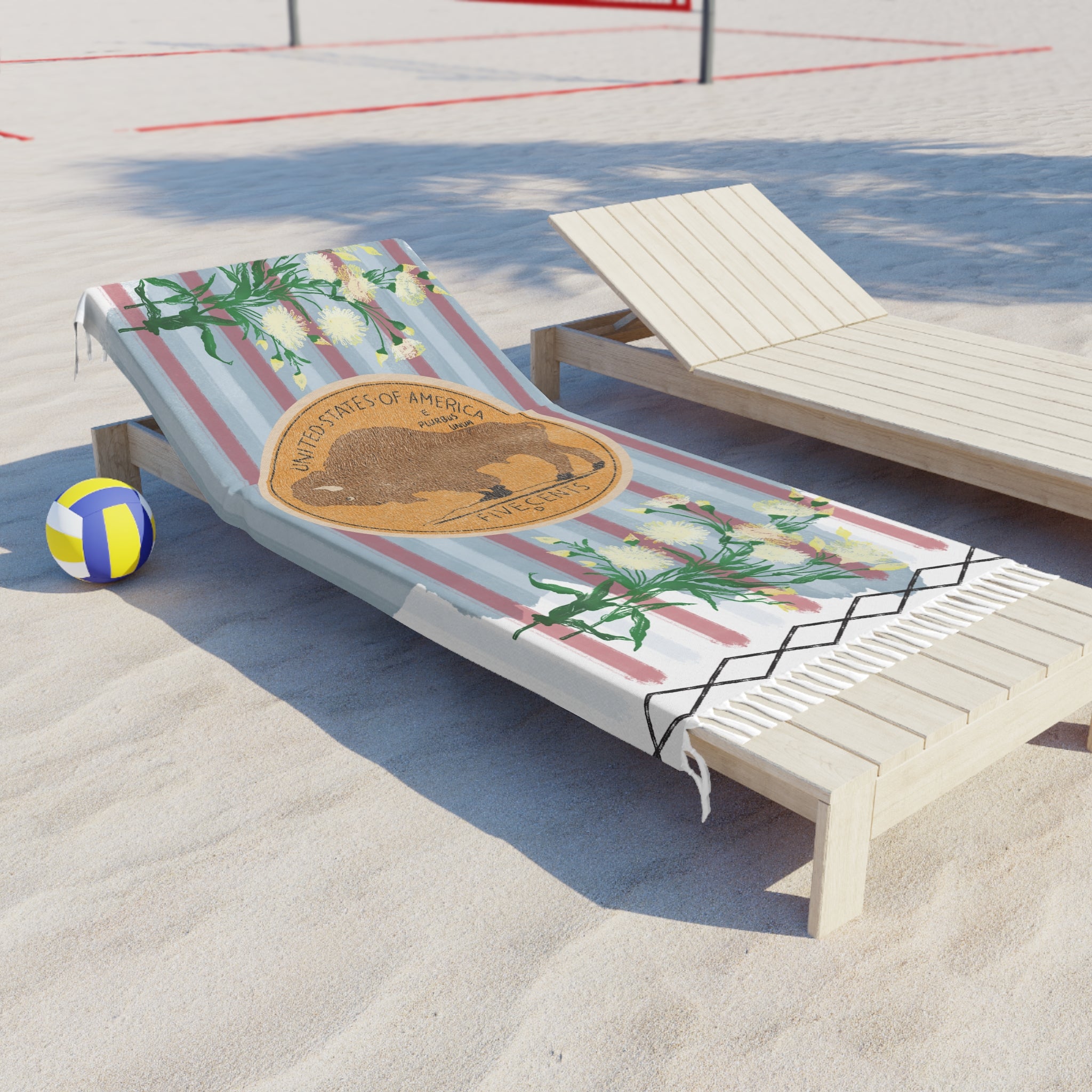 Buffalo Nickel Boho Beach Cloth