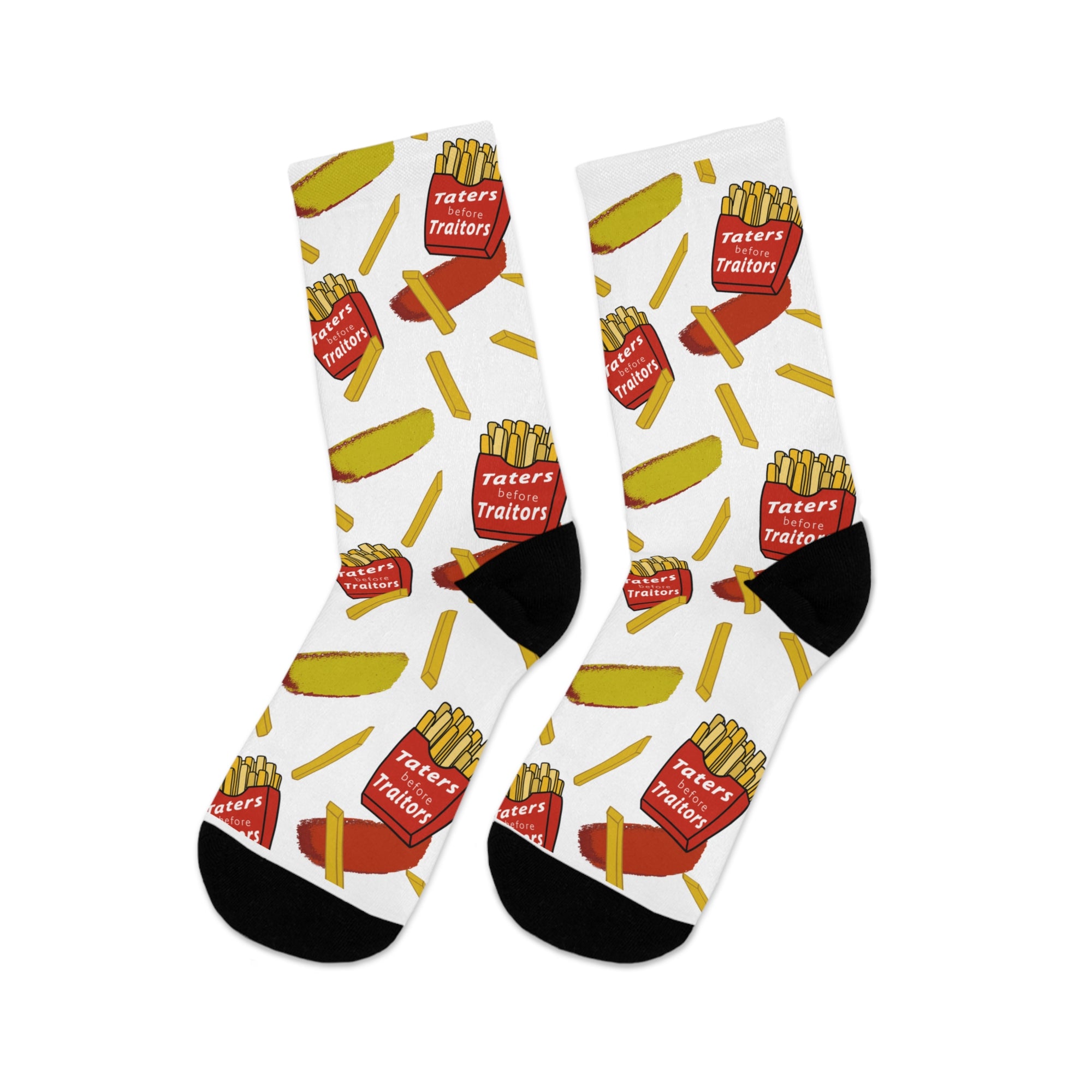 Fun Foodie Socks - Recycled Poly French Fry Design
