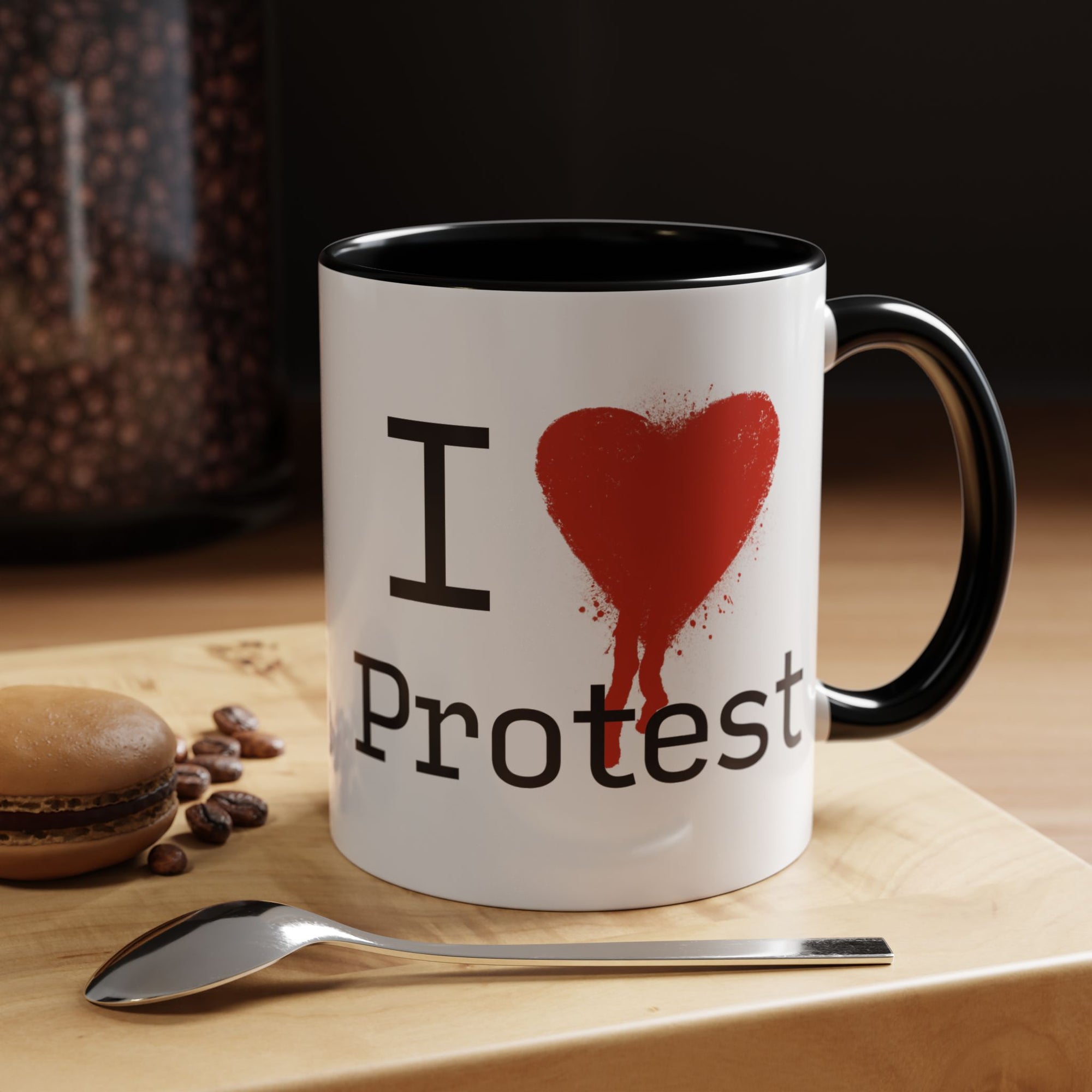 I Love Protest Mug | Funny Gift for Activists, Protesters, Supporters, Unique Home Decor, Motivational Drinkware