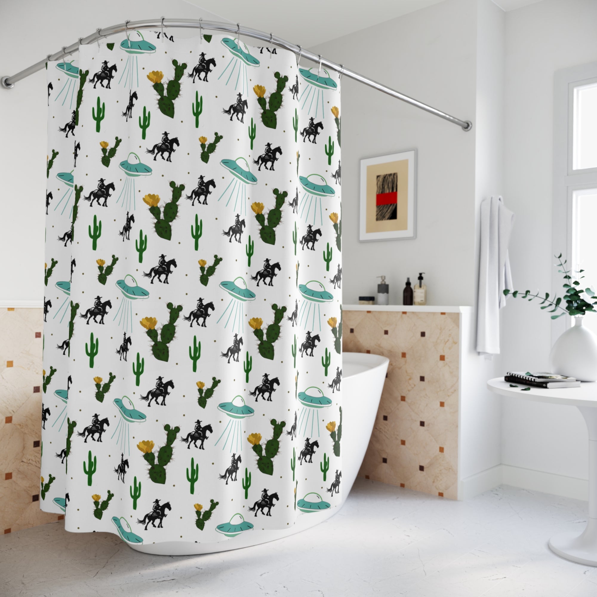 Alien Space Ranger Shower Curtain