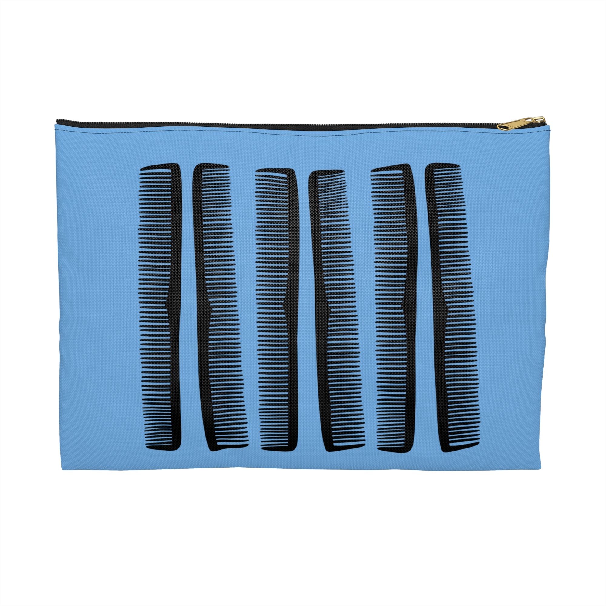 Comb Blue Comb Pattern Accessory Pouch