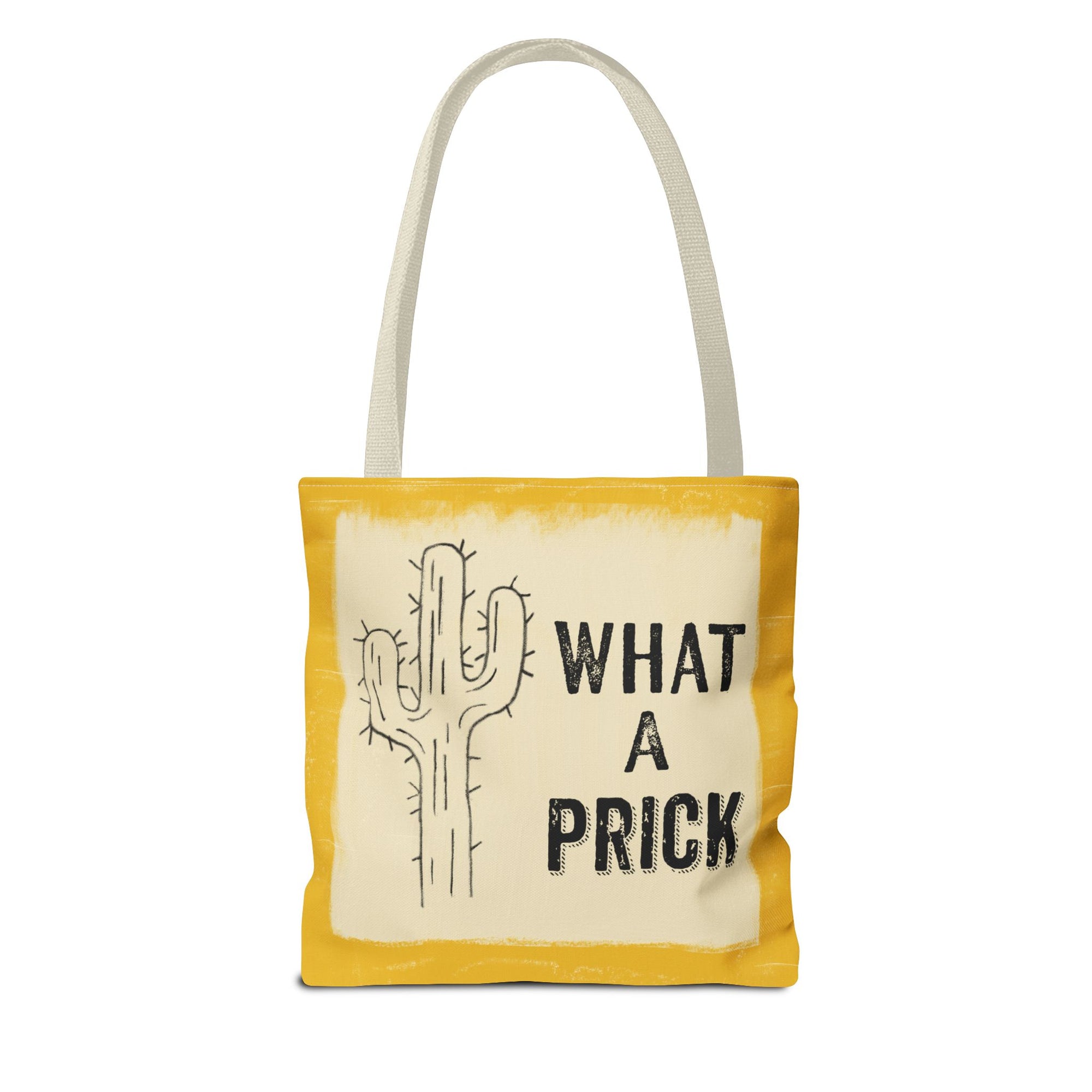 Funny Cactus Tote Bag - "What a Prick" Quirky Design for Everyday Use