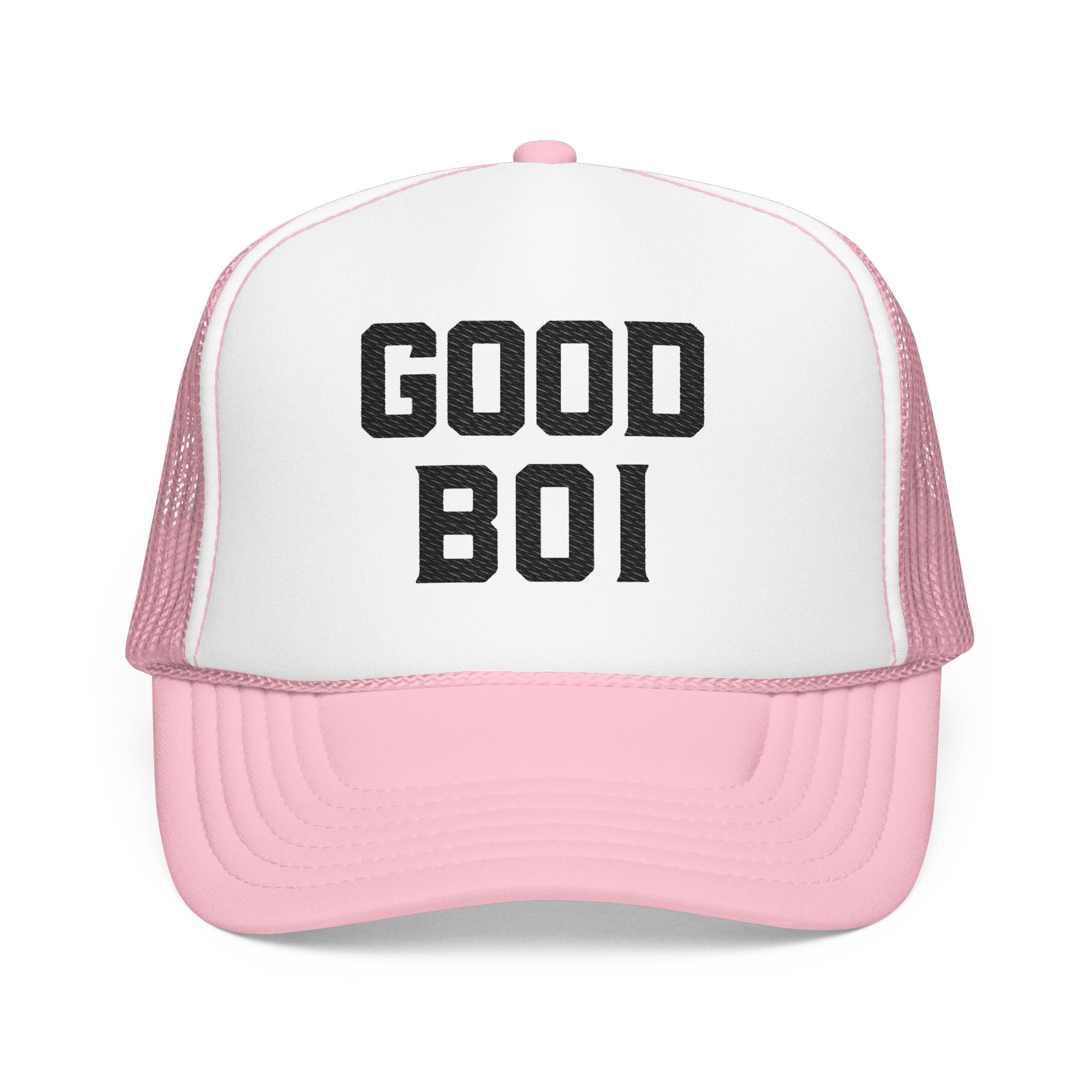 Good Boi Embroidered Foam Trucker Hat, Casual Cap, Boise Gift