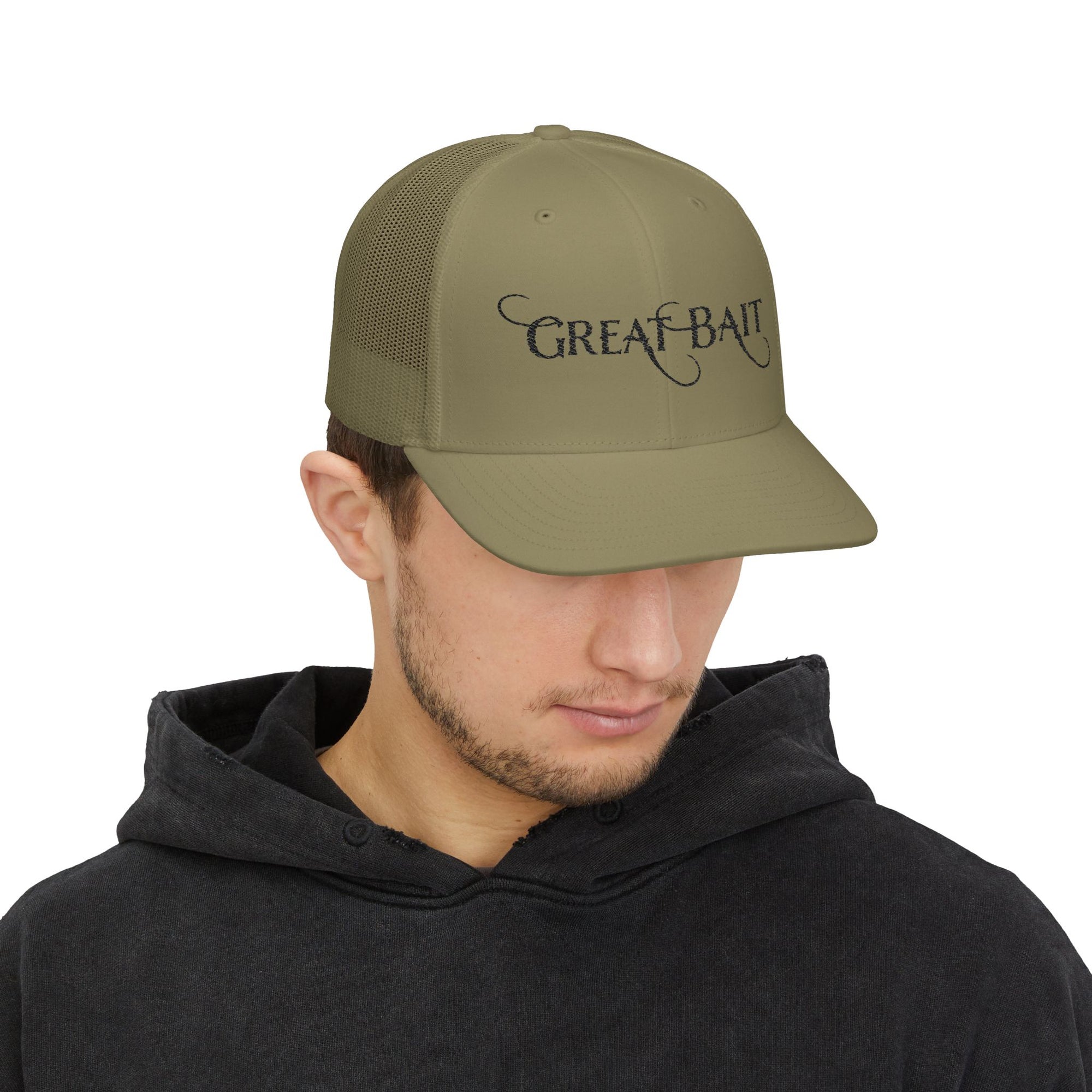 Great Bait Embroidered Snapback Trucker Cap