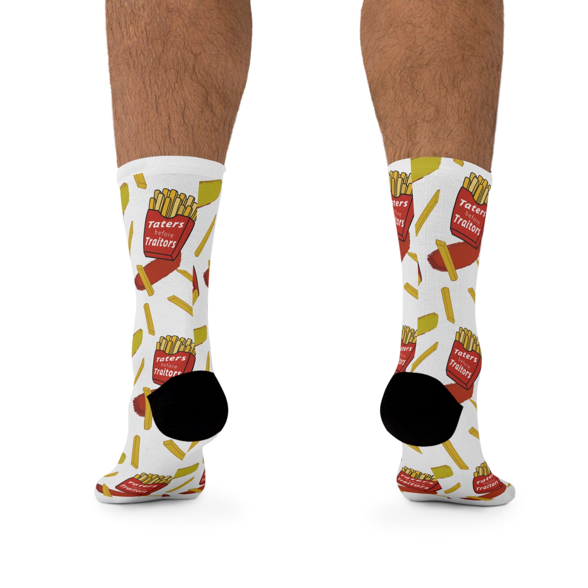 Fun Foodie Socks - Recycled Poly French Fry Design