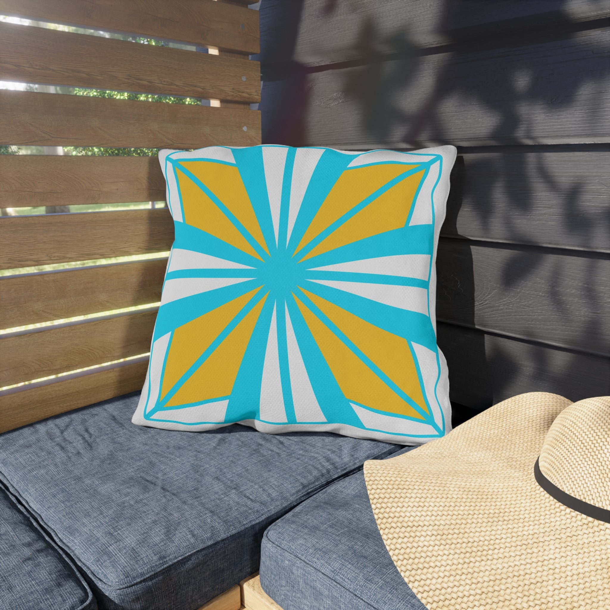 Vibrant Geometric Outdoor Pillows for Patio Decor