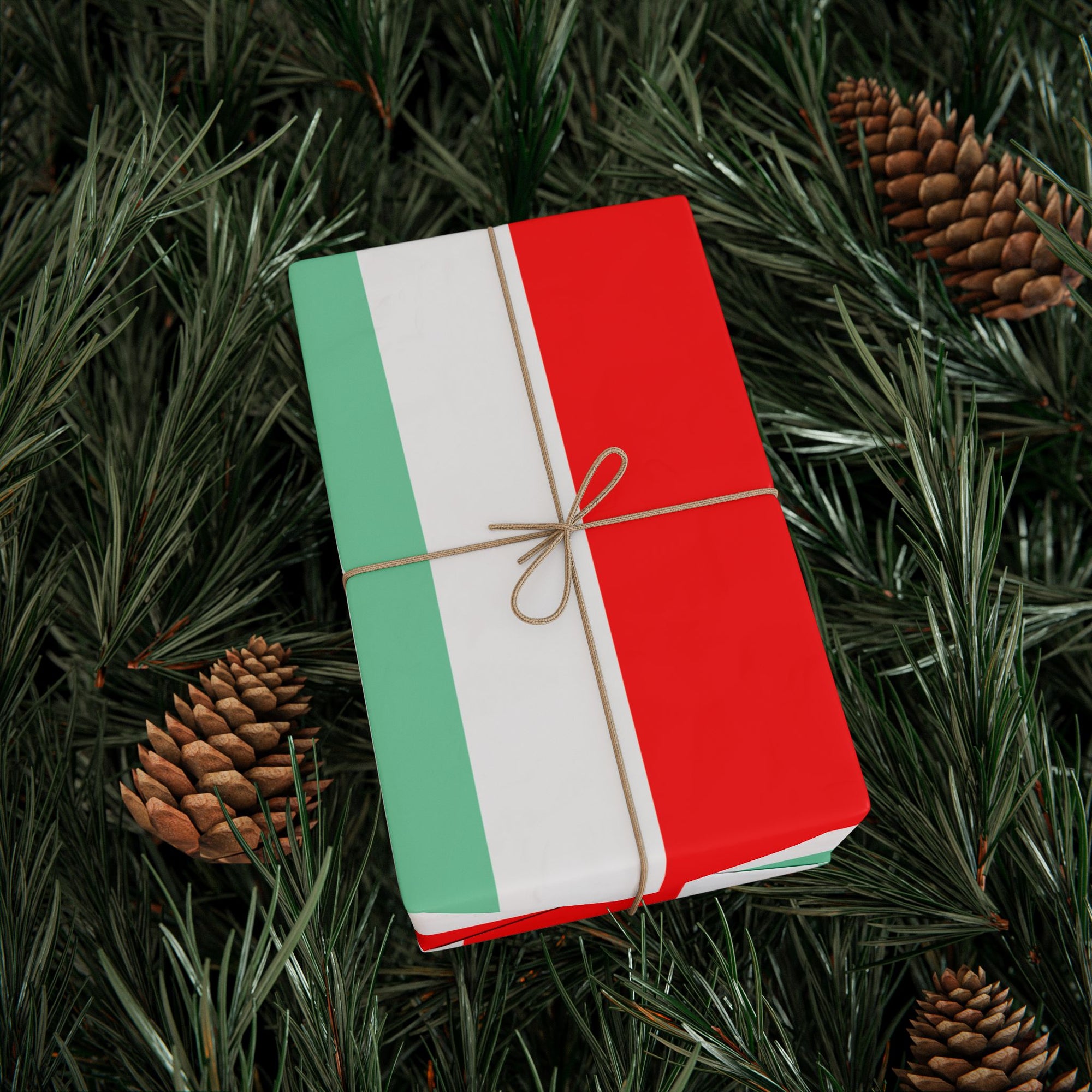 Festive Striped Wrapping Paper for Holidays and Celebrations