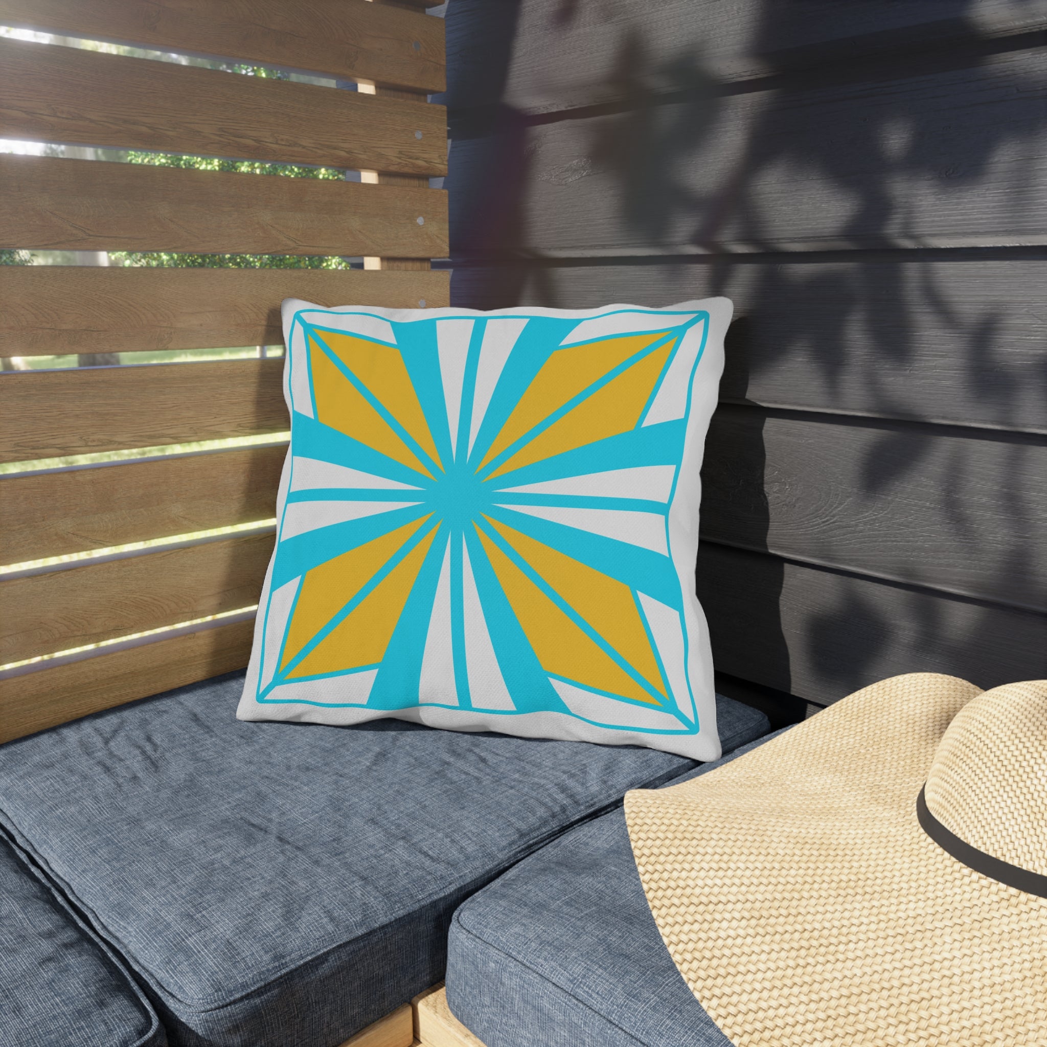 Vibrant Geometric Outdoor Pillows for Patio Decor