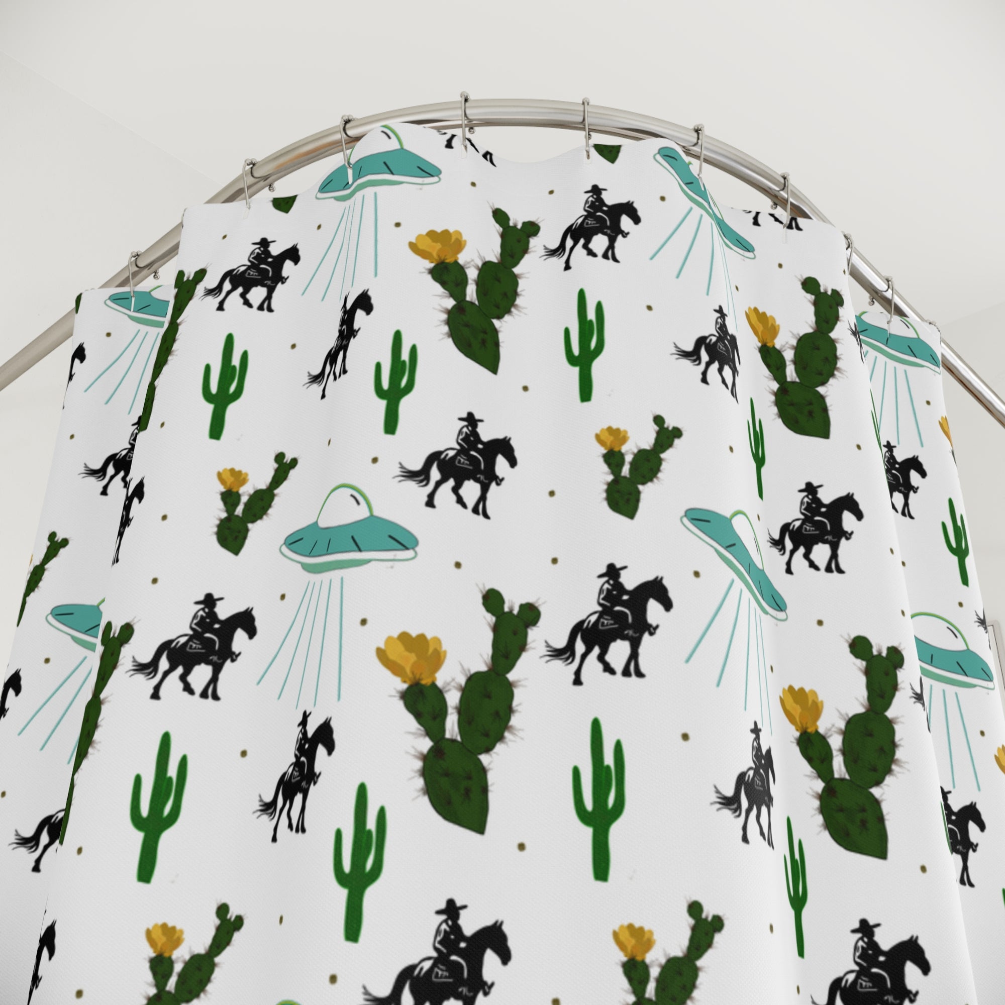 Alien Space Ranger Shower Curtain