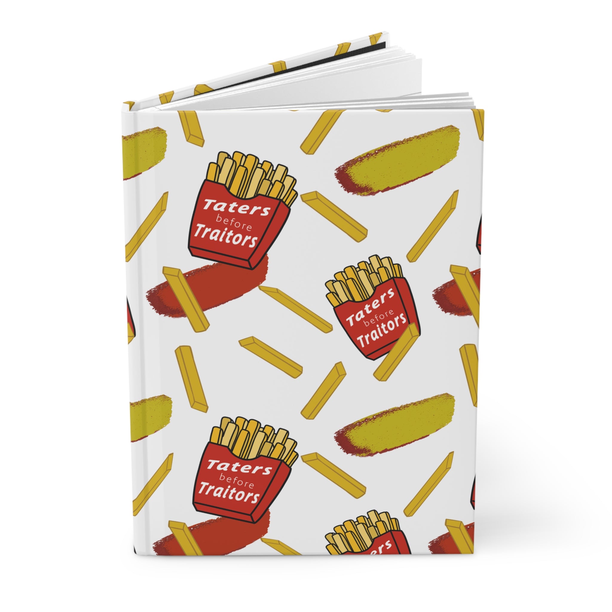 Whimsical Hardcover Journal - 'Tatters Before Traitors' Design