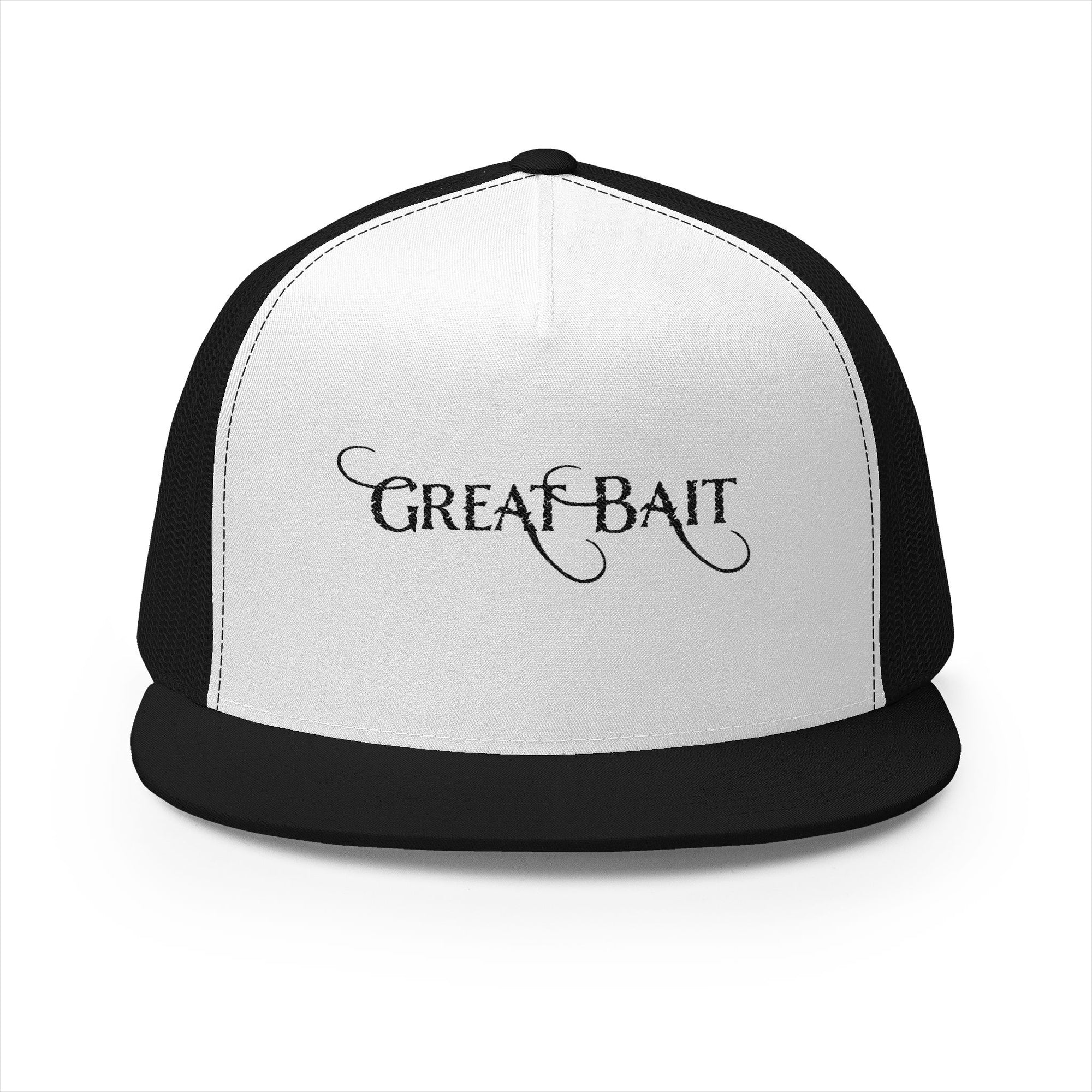 Great Bait 5 Panel Trucker Cap -Get Hooked