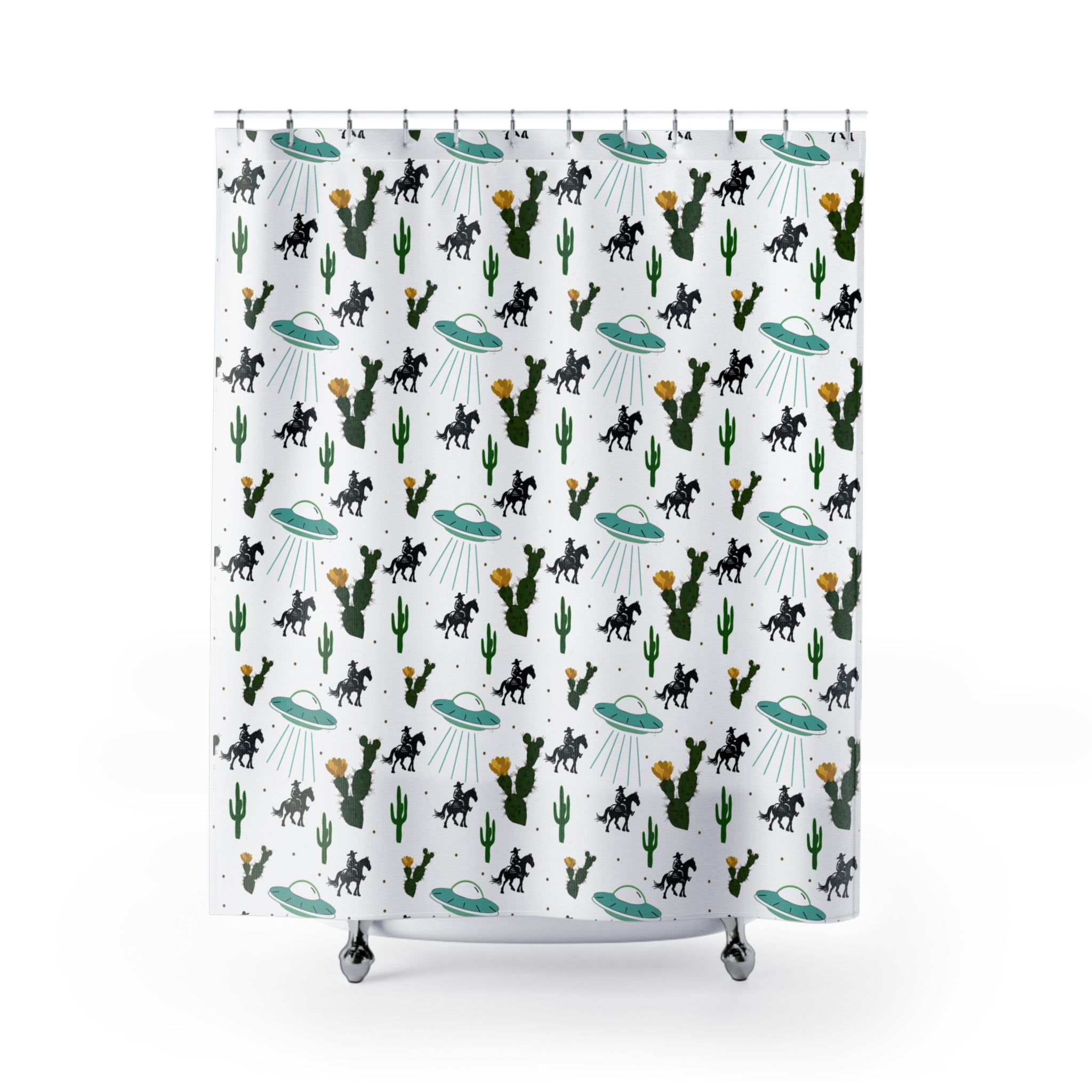 Alien Space Ranger Shower Curtain
