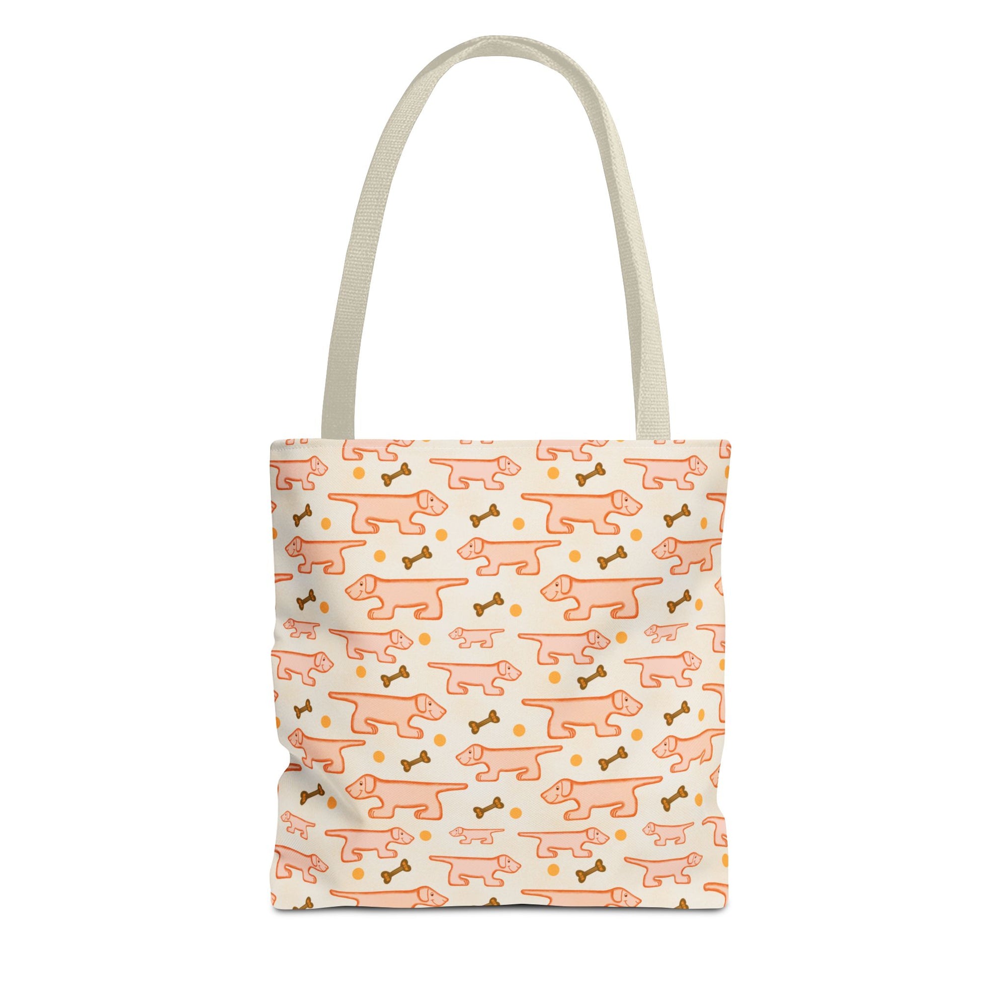 Weiner Tote Bag | Cute Sausage Dog Repeat Print