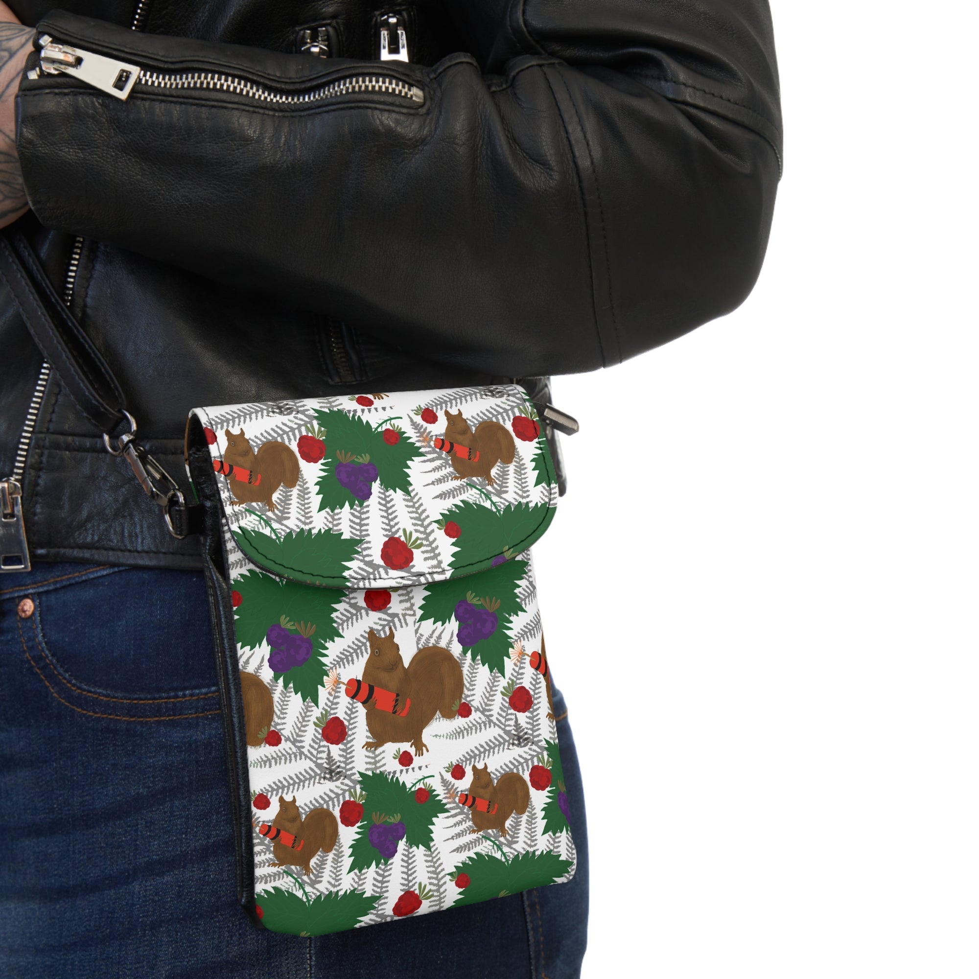 Forest Creature Cell Phone Holder - Phone Wallet, Phone Sling