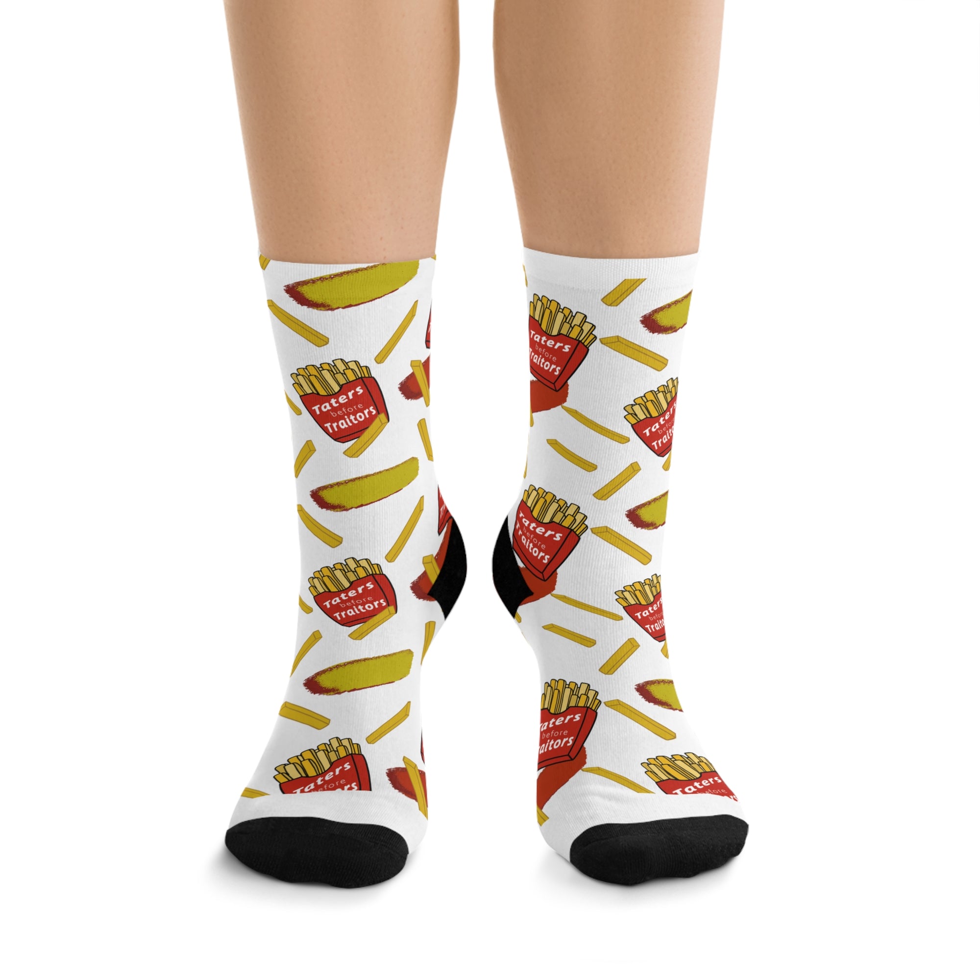 Fun Foodie Socks - Recycled Poly French Fry Design