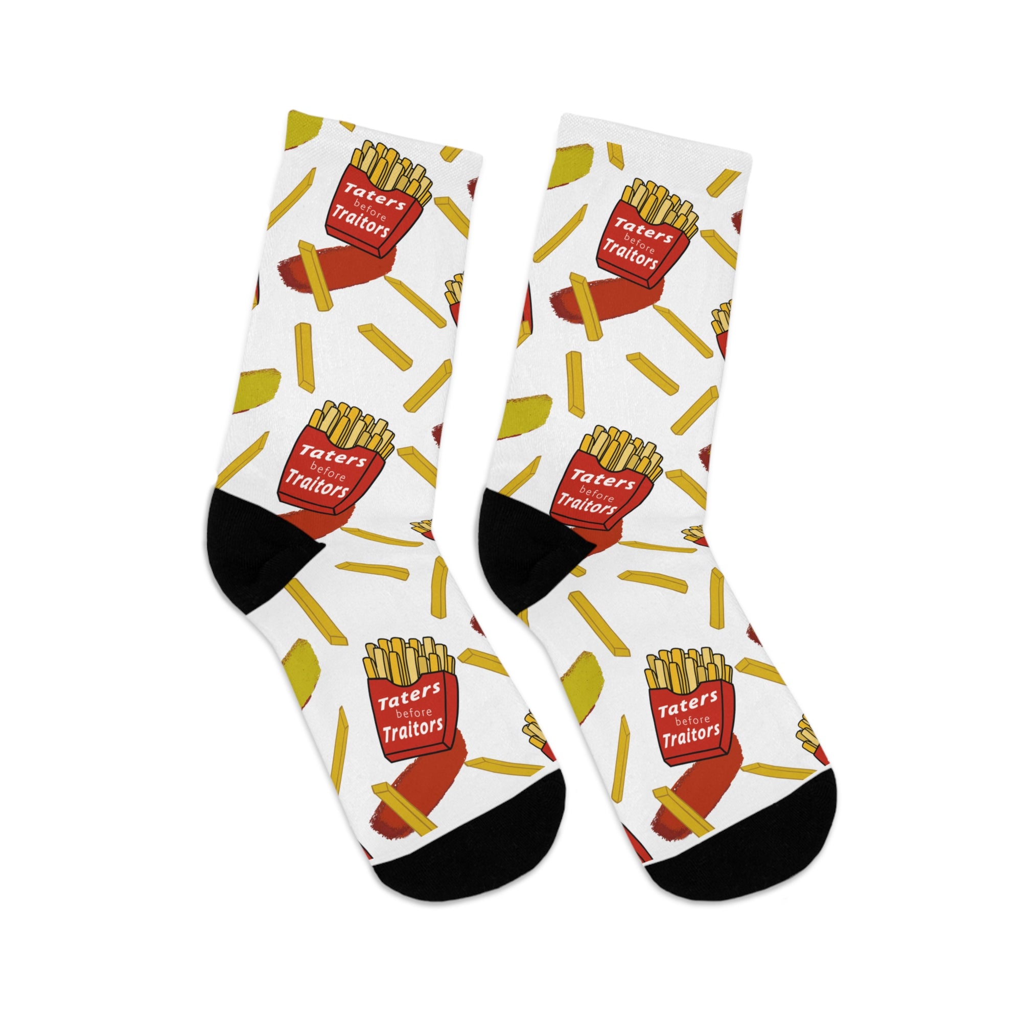 Fun Foodie Socks - Recycled Poly French Fry Design