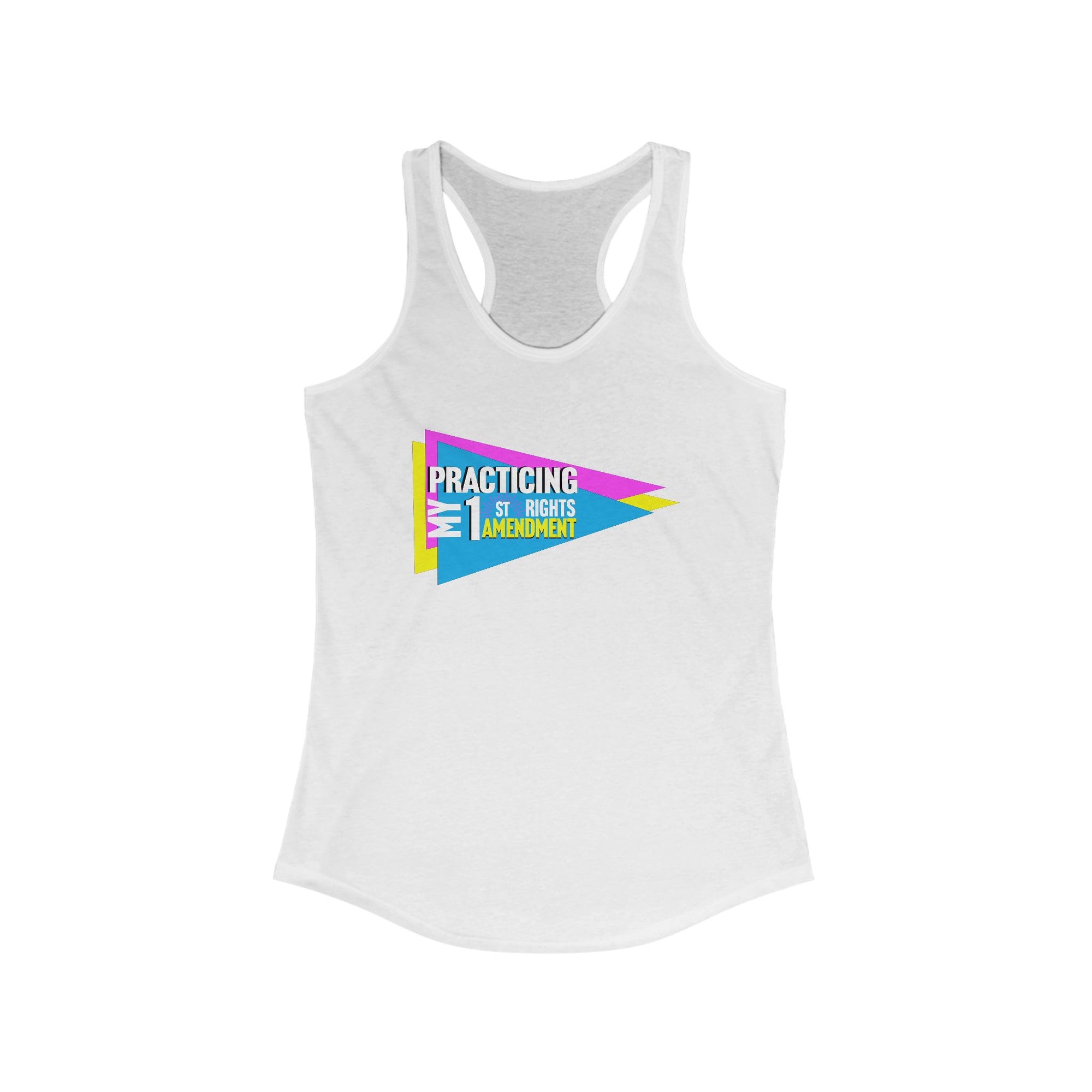 Practicing 1st Amendment Racerback Tank for Women