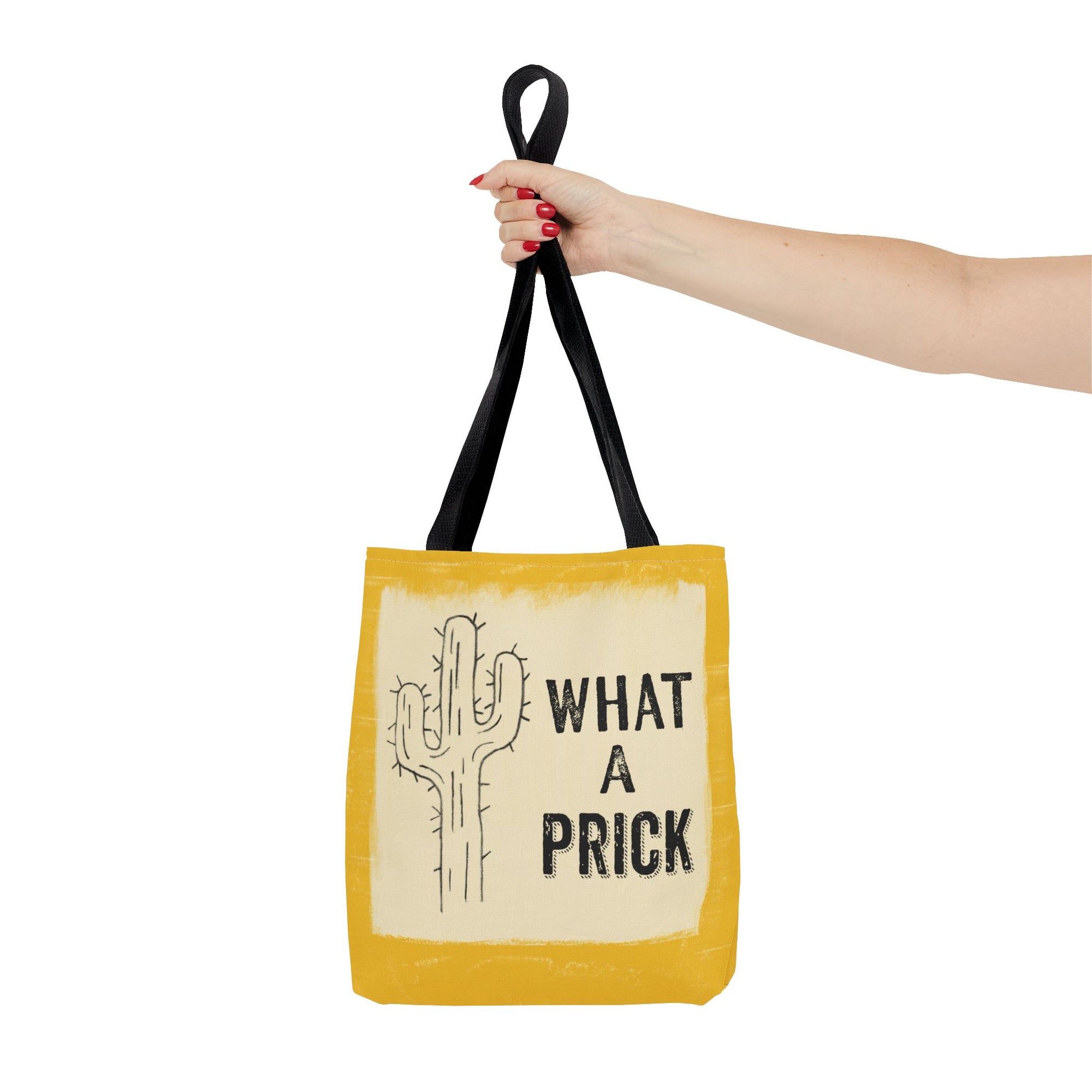 Funny Cactus Tote Bag - "What a Prick" Quirky Design for Everyday Use