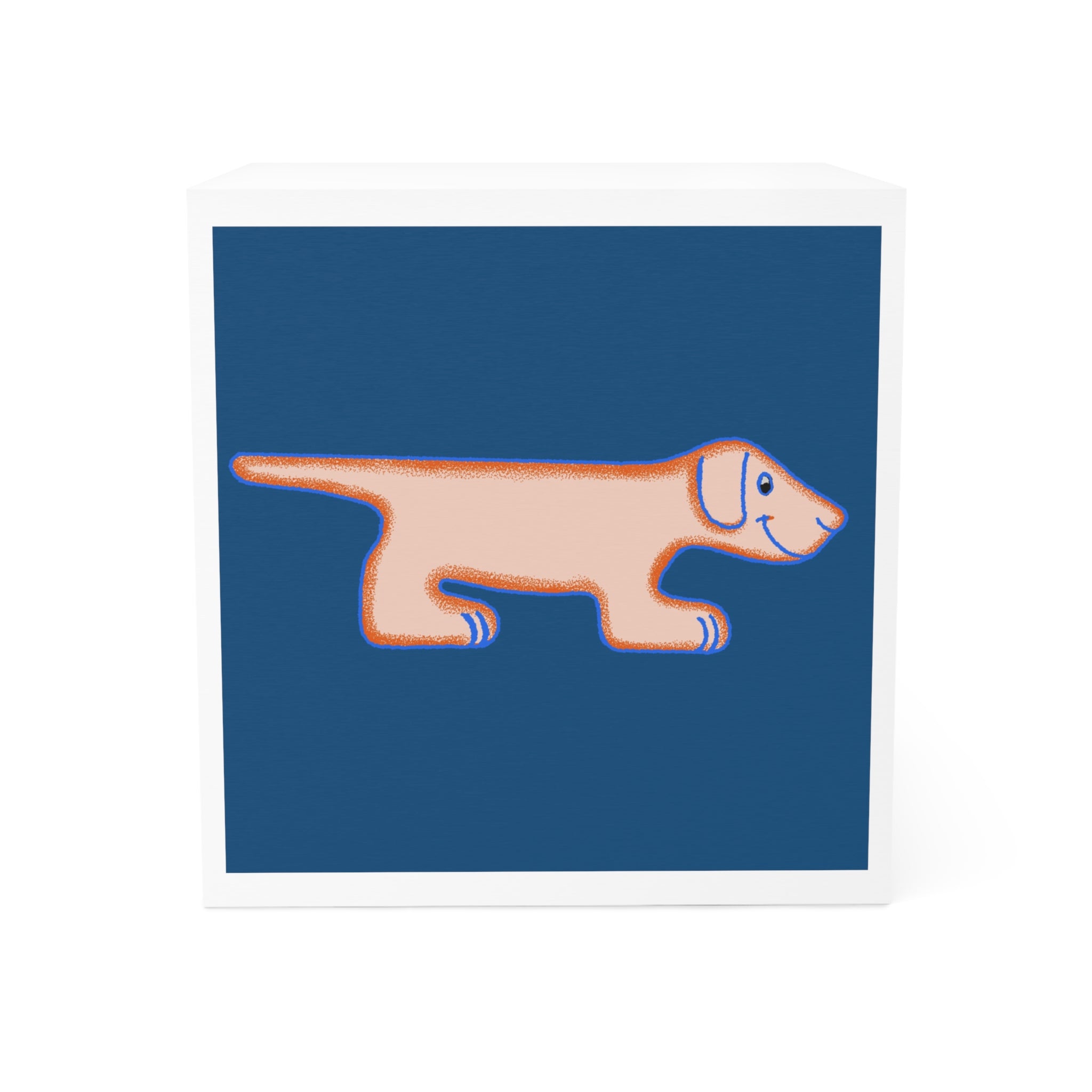Dachshund Illustration Note Cube | Sticky Note Block