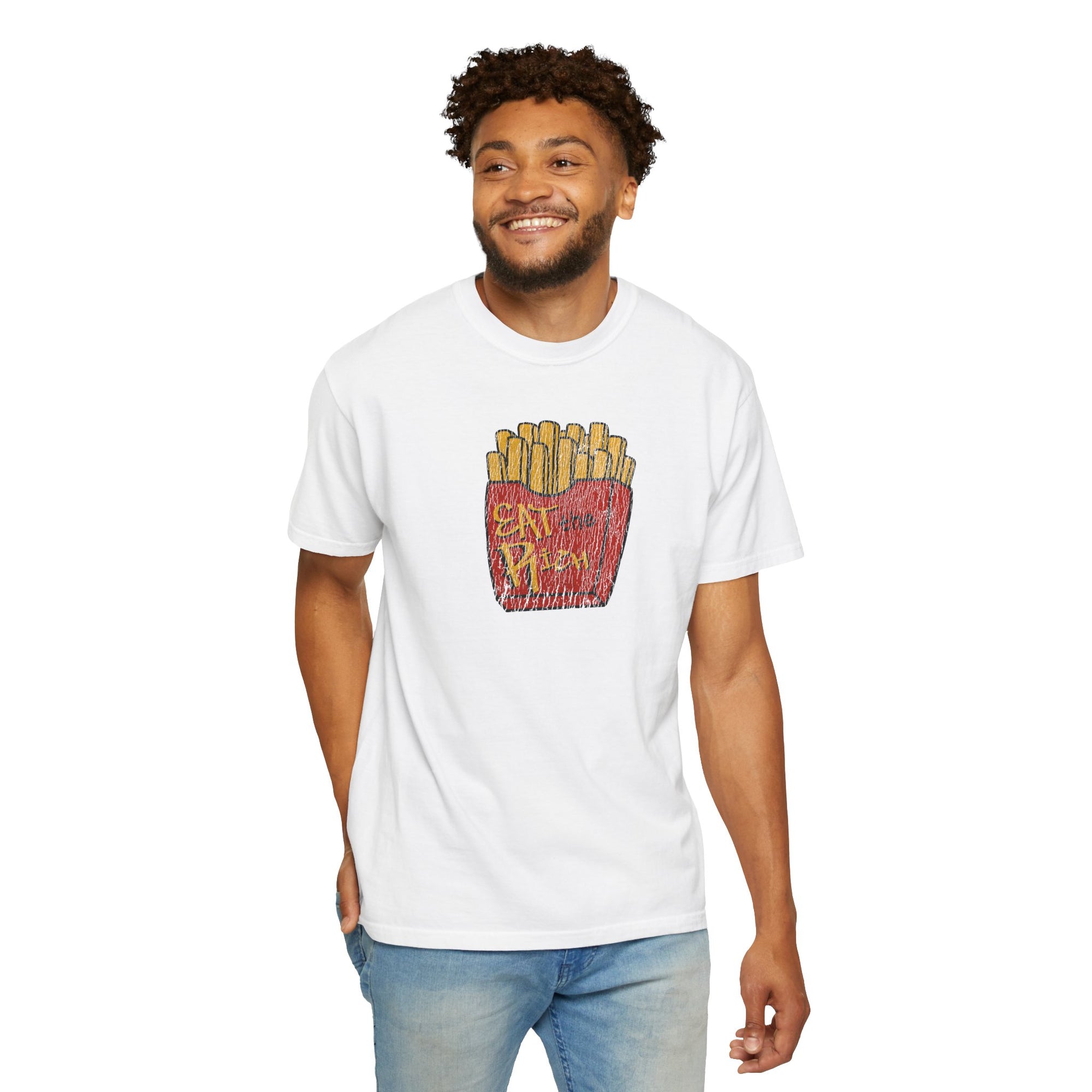 Eat The Rich Distressed Fries Tee