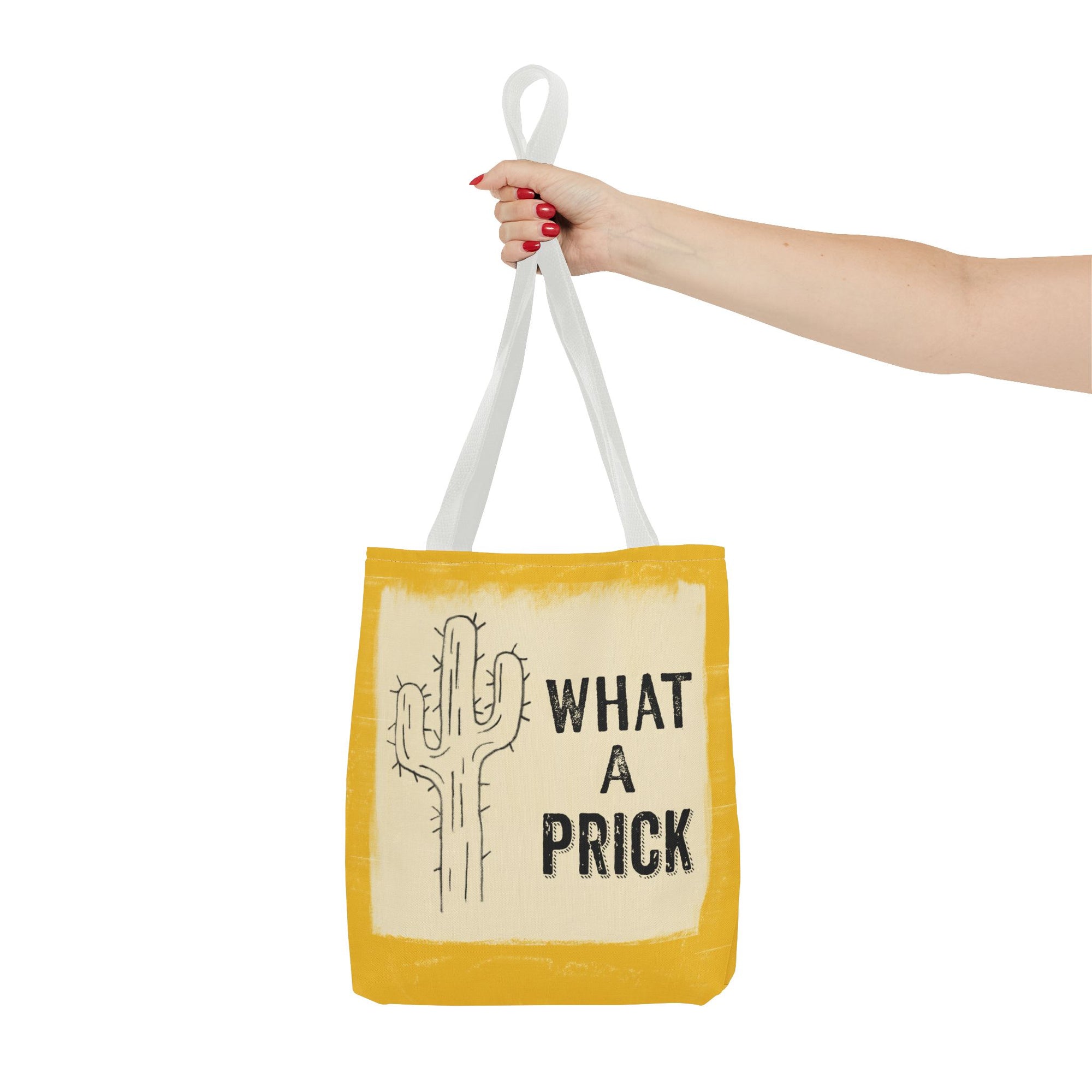 Funny Cactus Tote Bag - "What a Prick" Quirky Design for Everyday Use
