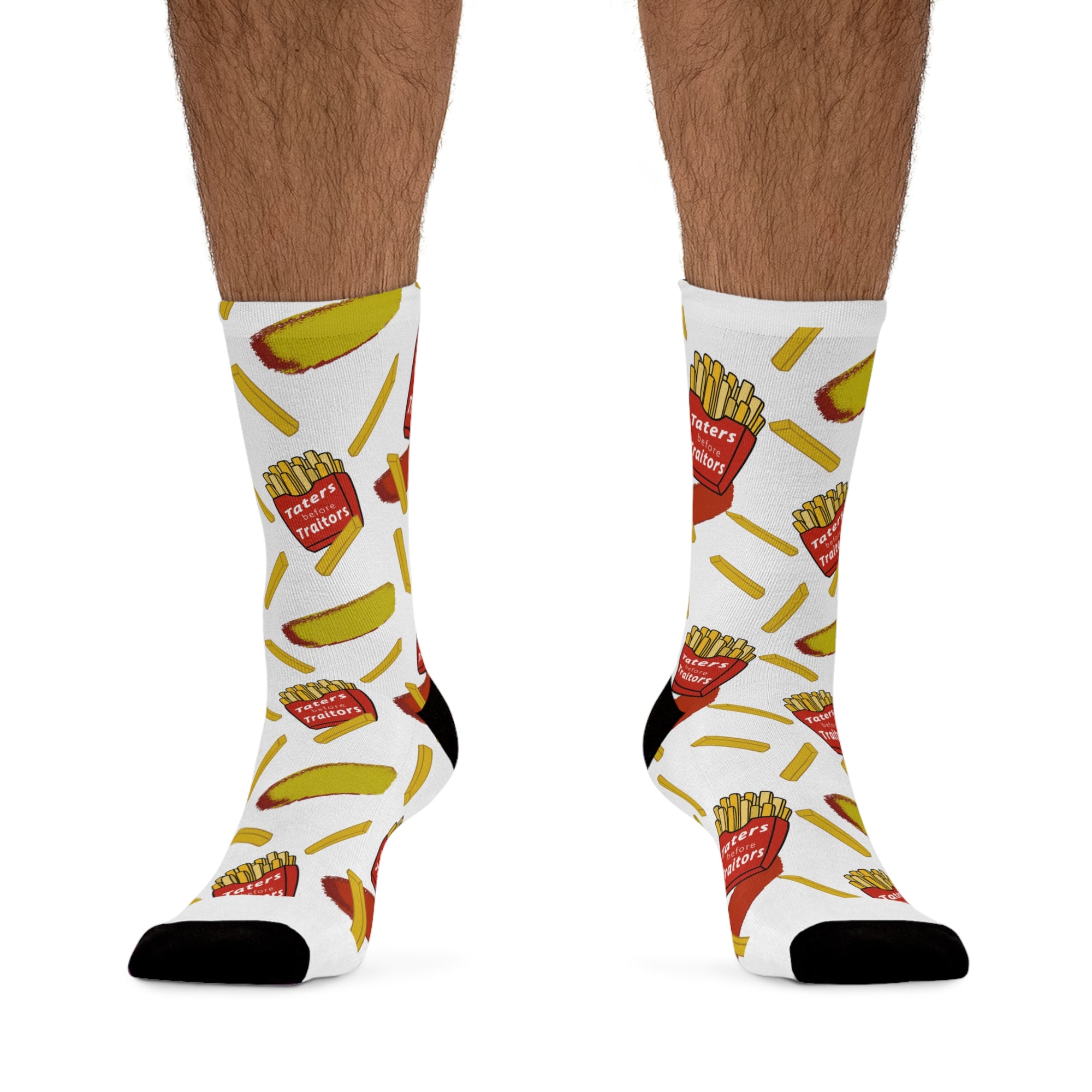 Fun Foodie Socks - Recycled Poly French Fry Design