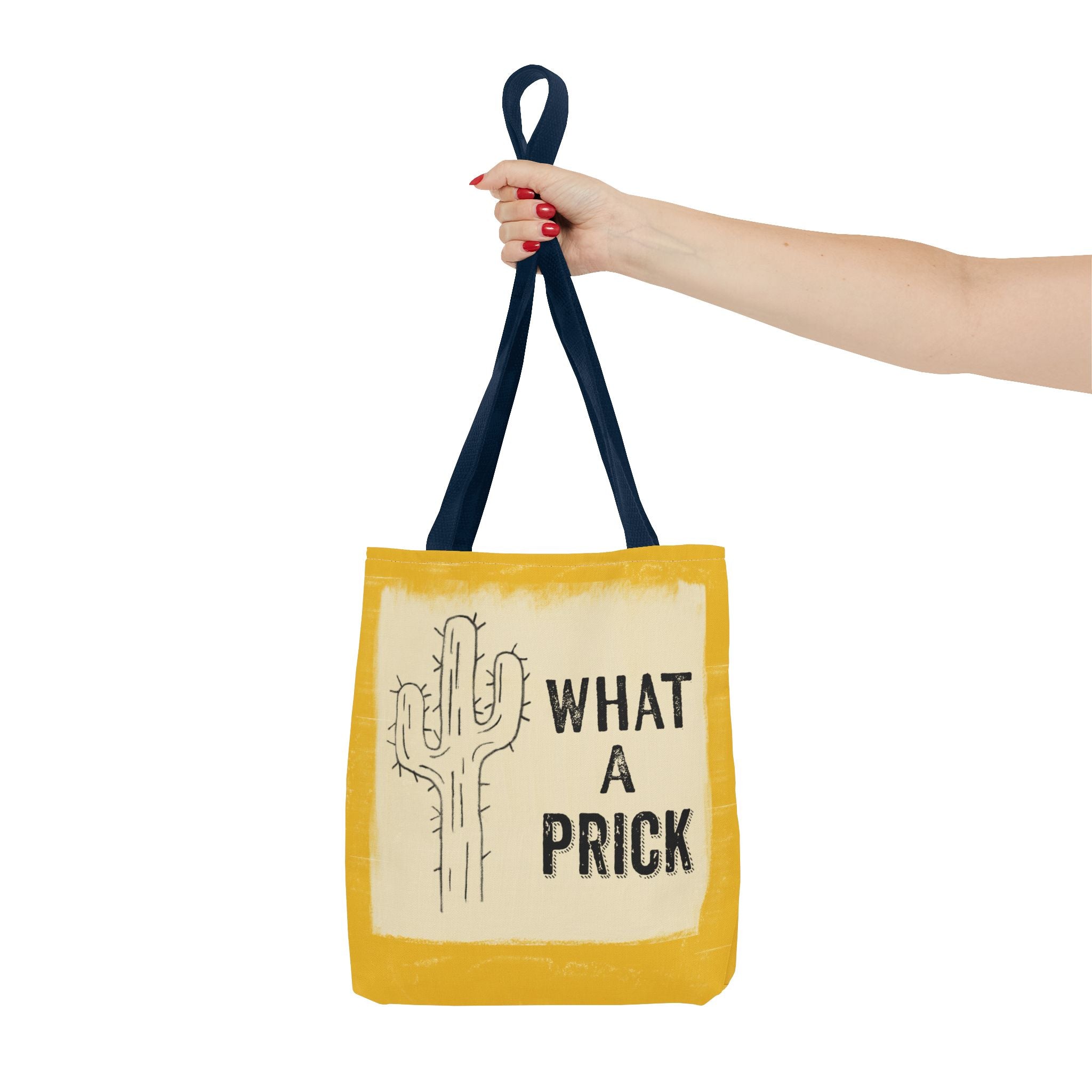 Funny Cactus Tote Bag - "What a Prick" Quirky Design for Everyday Use