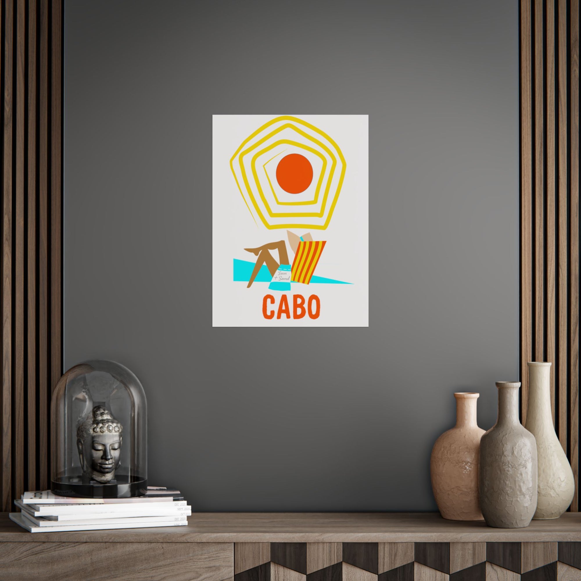 Cabo Beach Poster Art, Unframed Travel Decor, Summer Vibes Wall Art, Home Decoration Gift, Coastal Living Inspiration