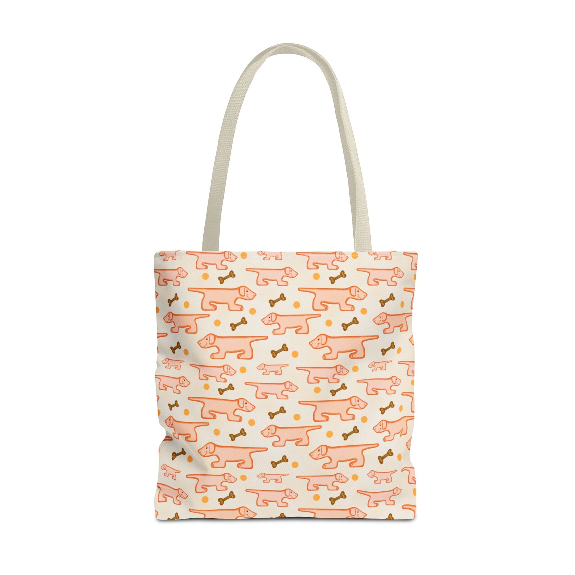 Weiner Tote Bag | Cute Sausage Dog Repeat Print