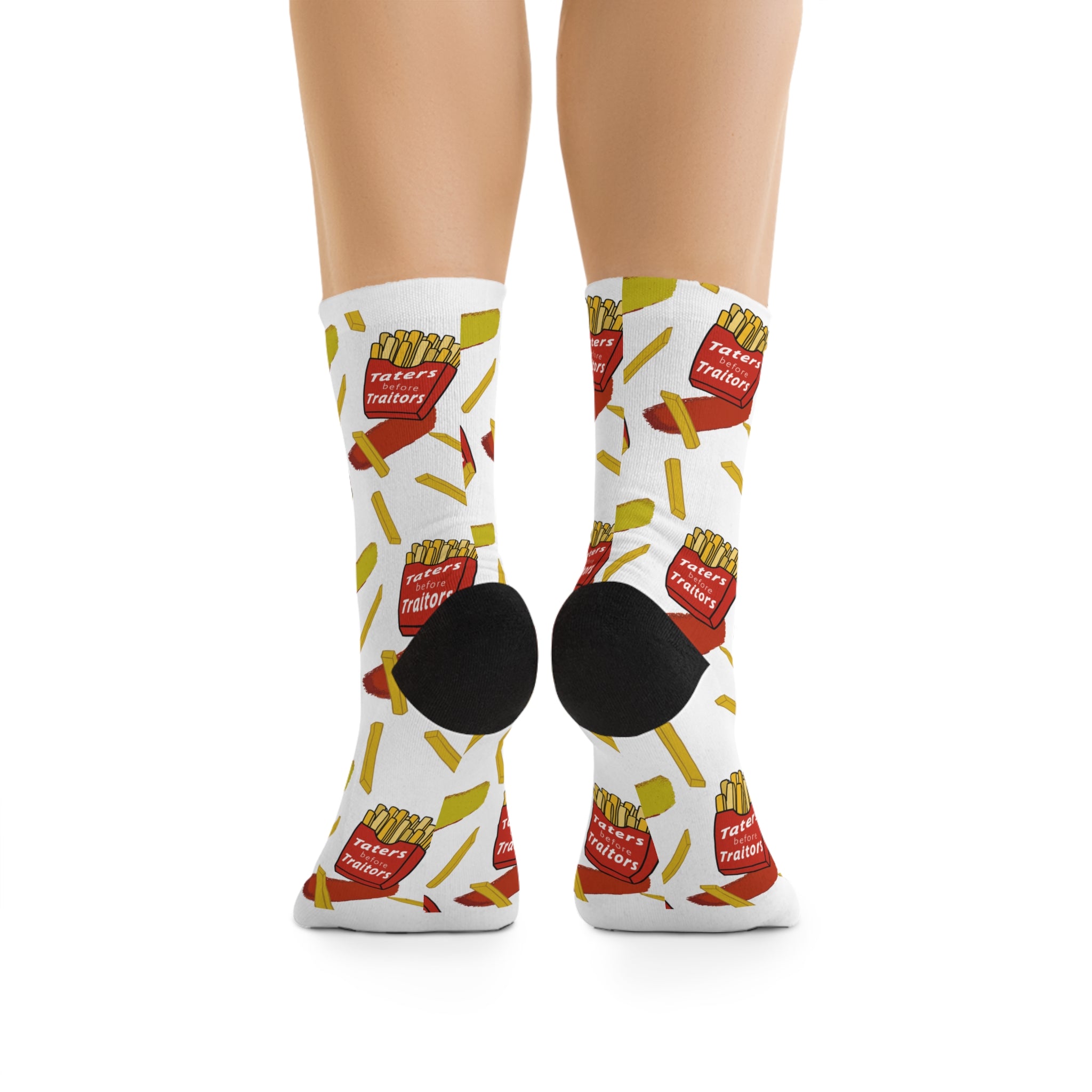 Fun Foodie Socks - Recycled Poly French Fry Design