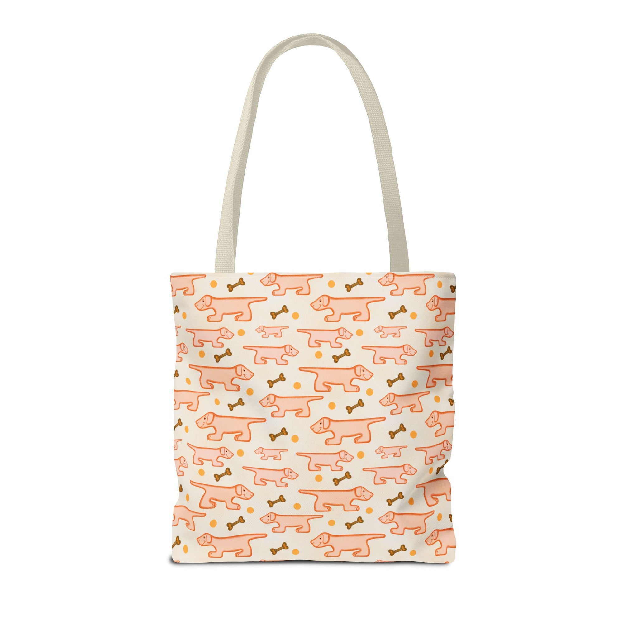 Weiner Tote Bag | Cute Sausage Dog Repeat Print