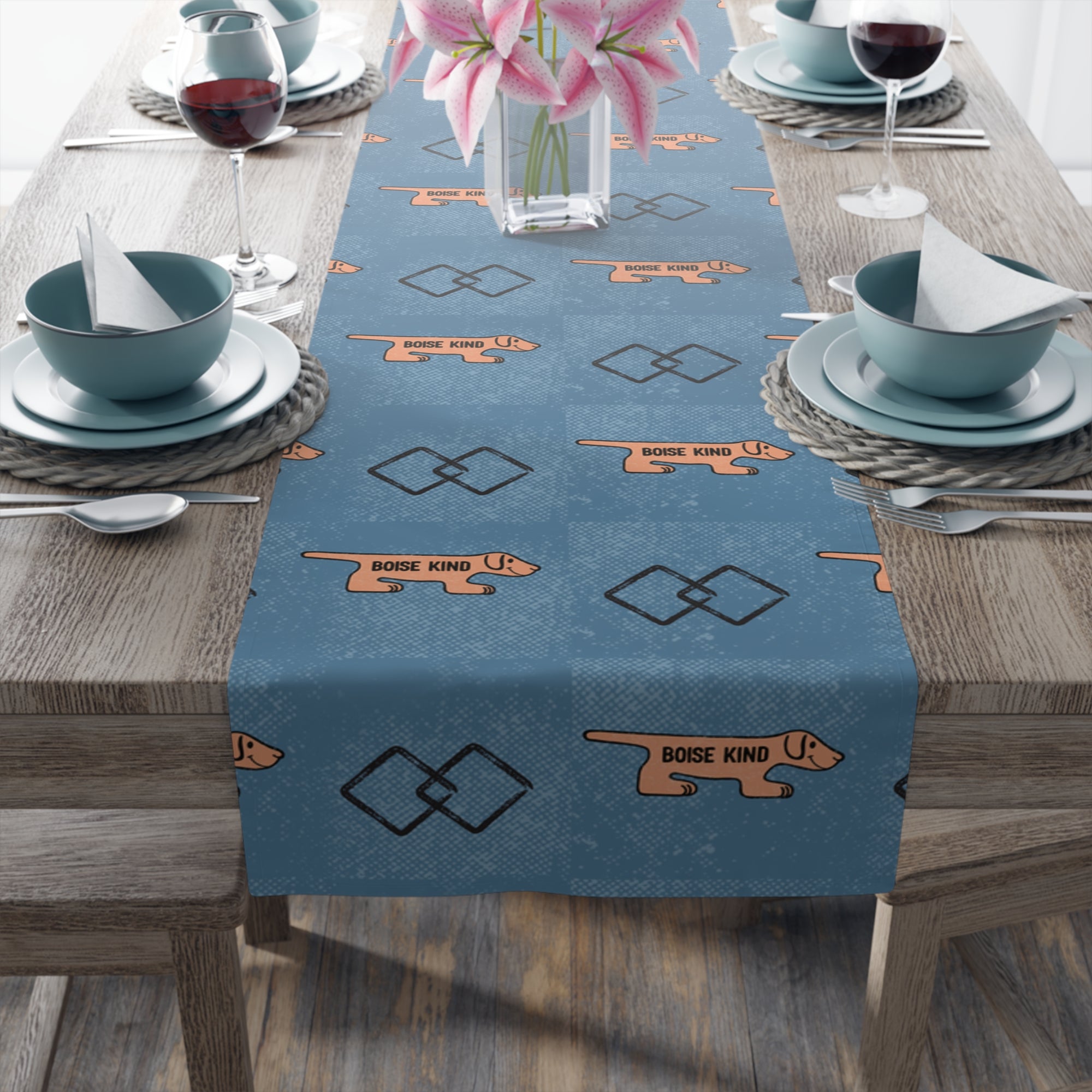 Bow Wow Boise Kind Table Runner