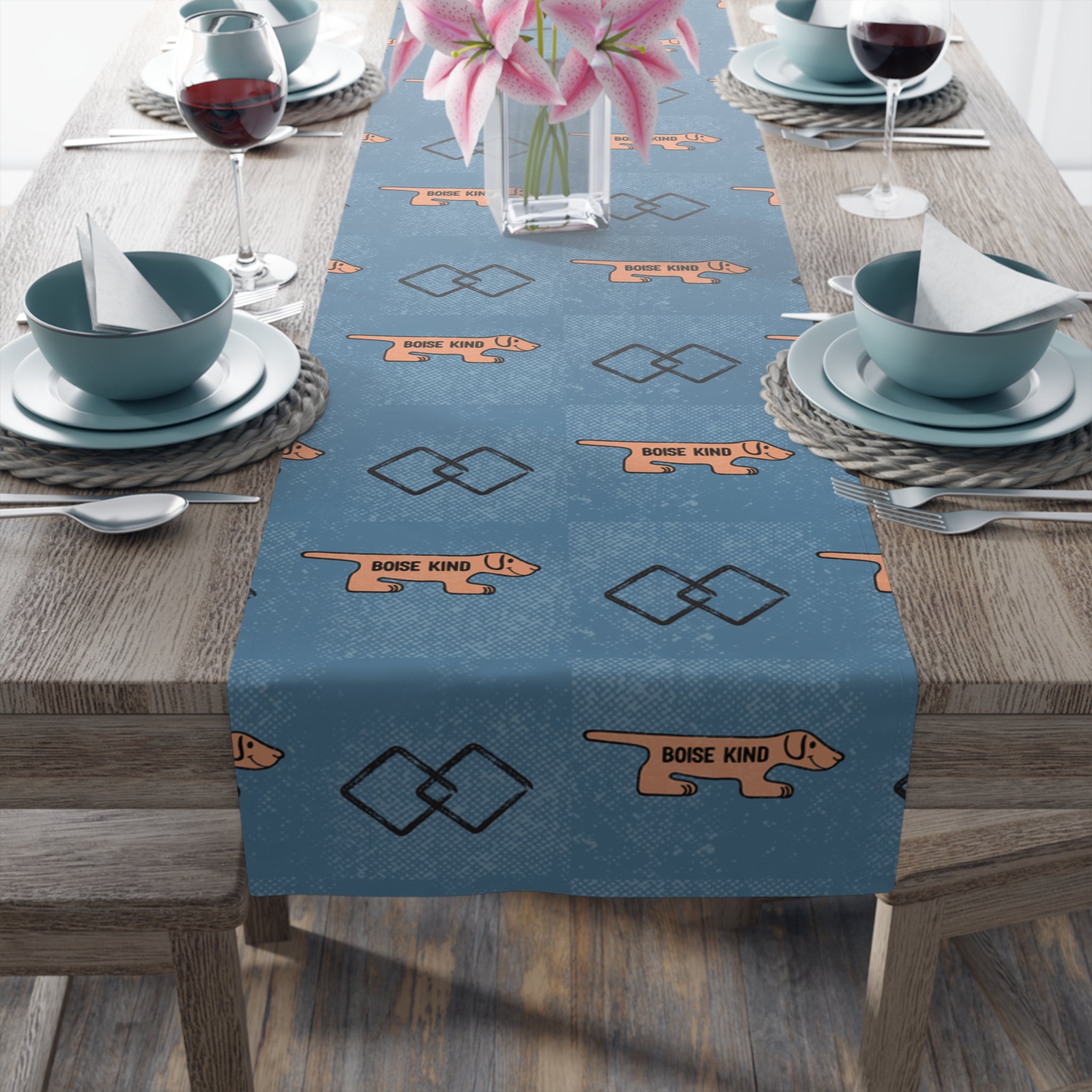 Bow Wow Boise Kind Table Runner