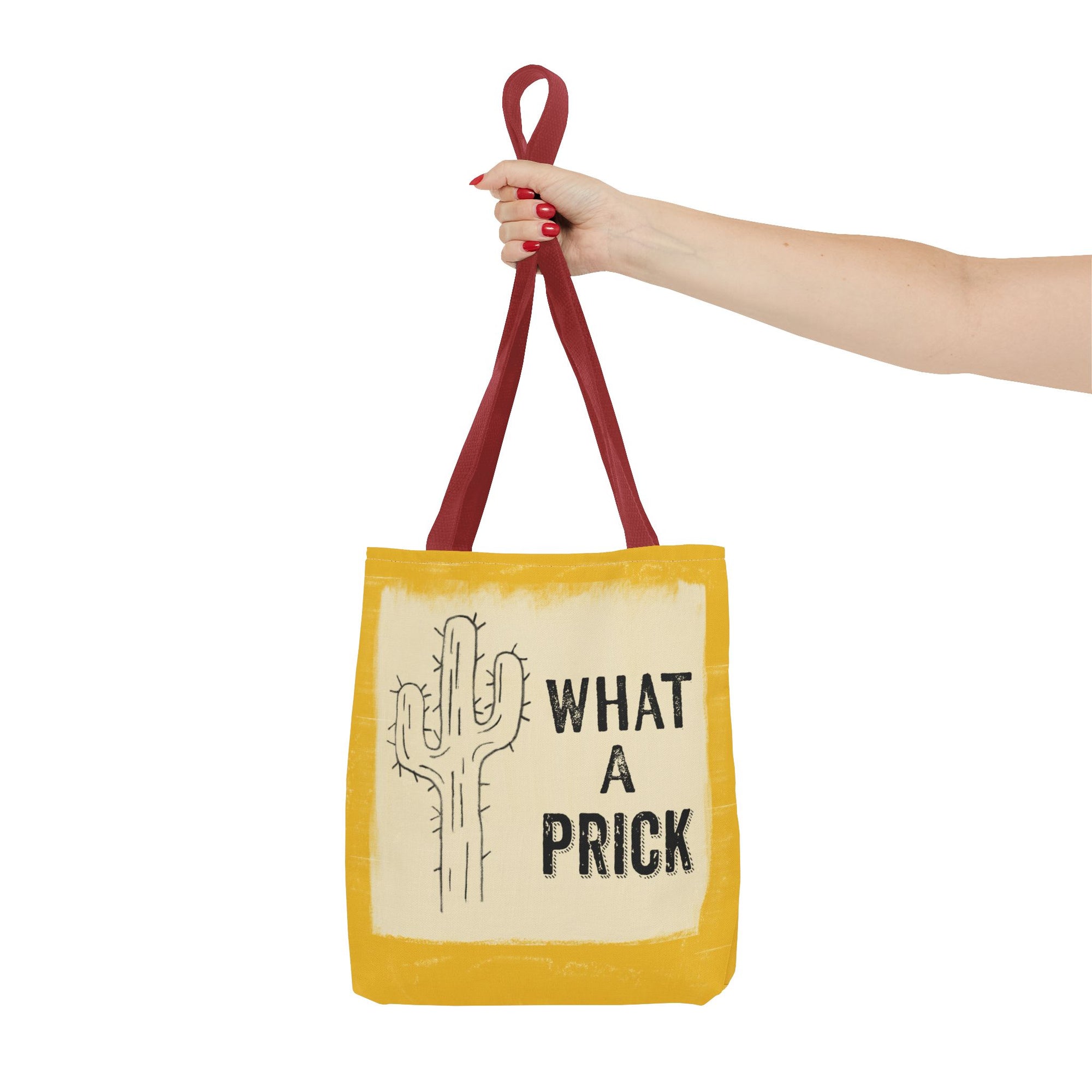 Funny Cactus Tote Bag - "What a Prick" Quirky Design for Everyday Use