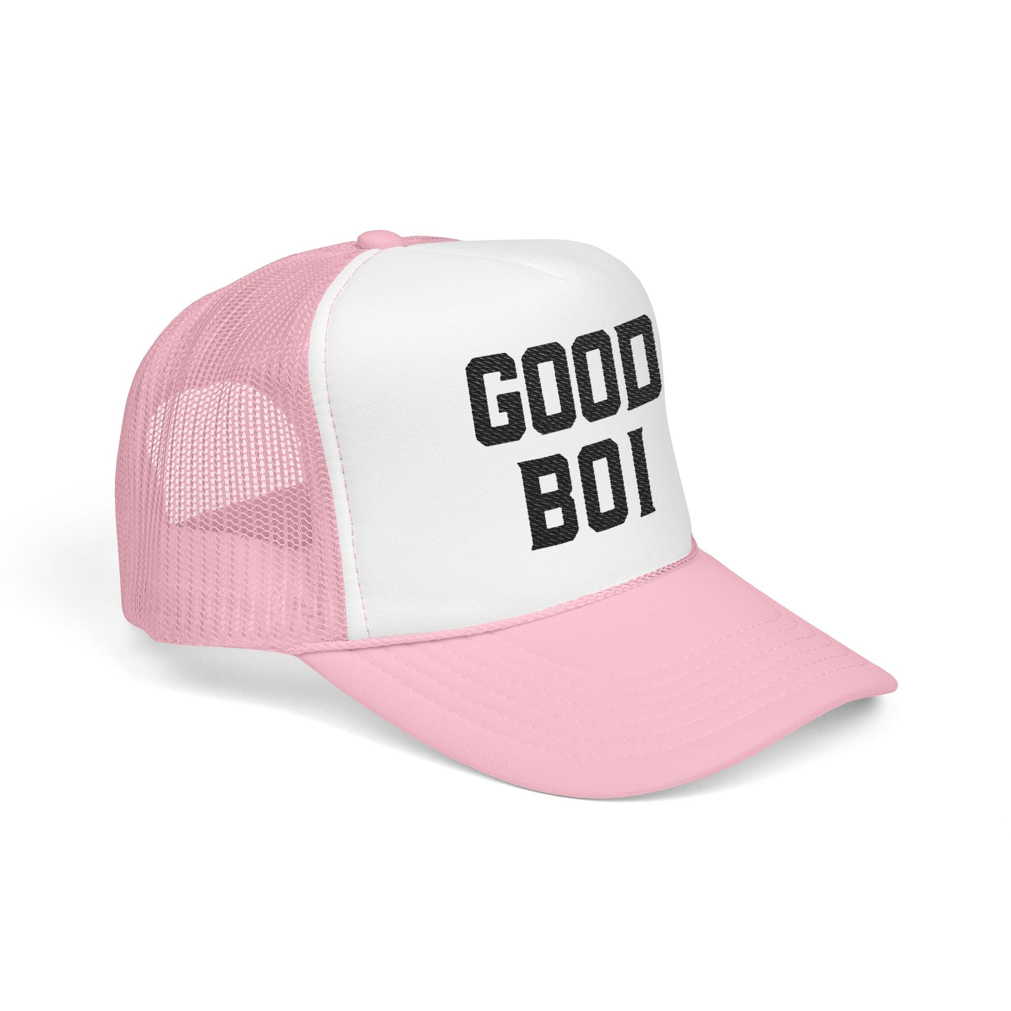Good Boi Embroidered Foam Trucker Hat, Casual Cap, Boise Gift