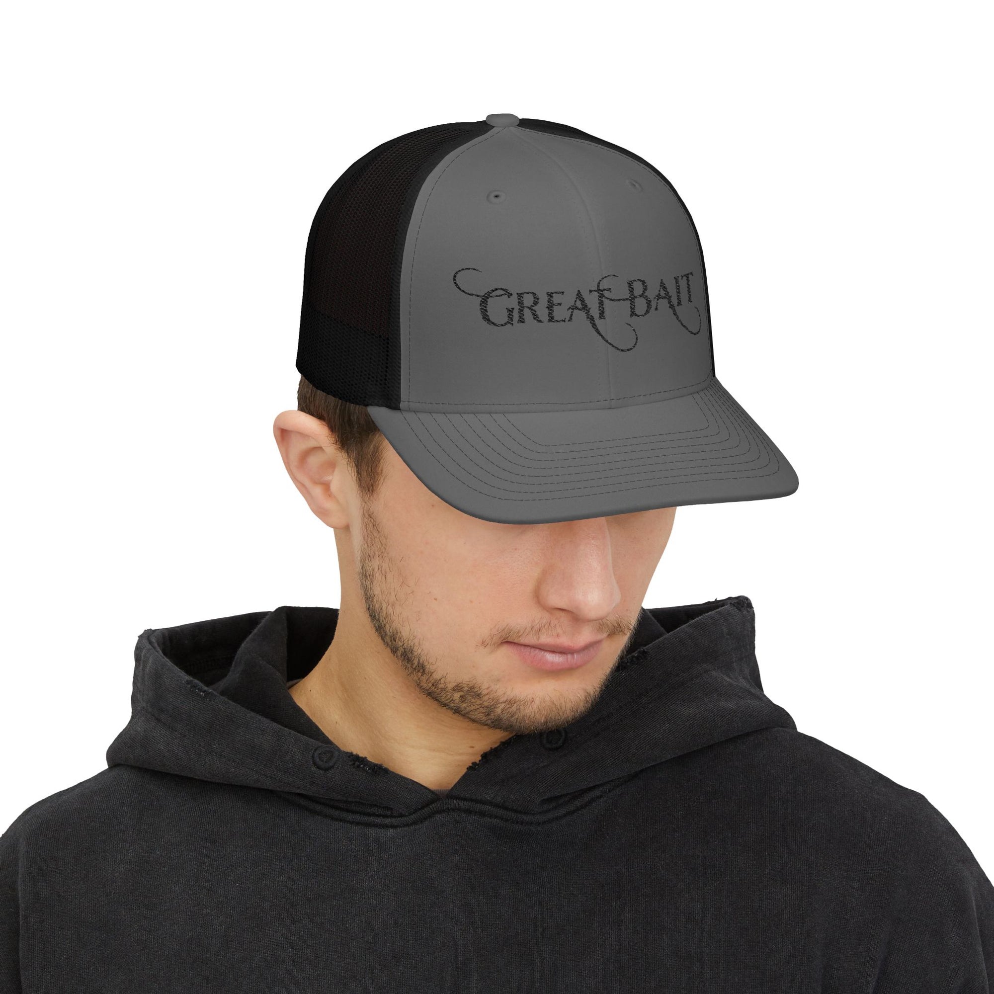 Great Bait Embroidered Snapback Trucker Cap